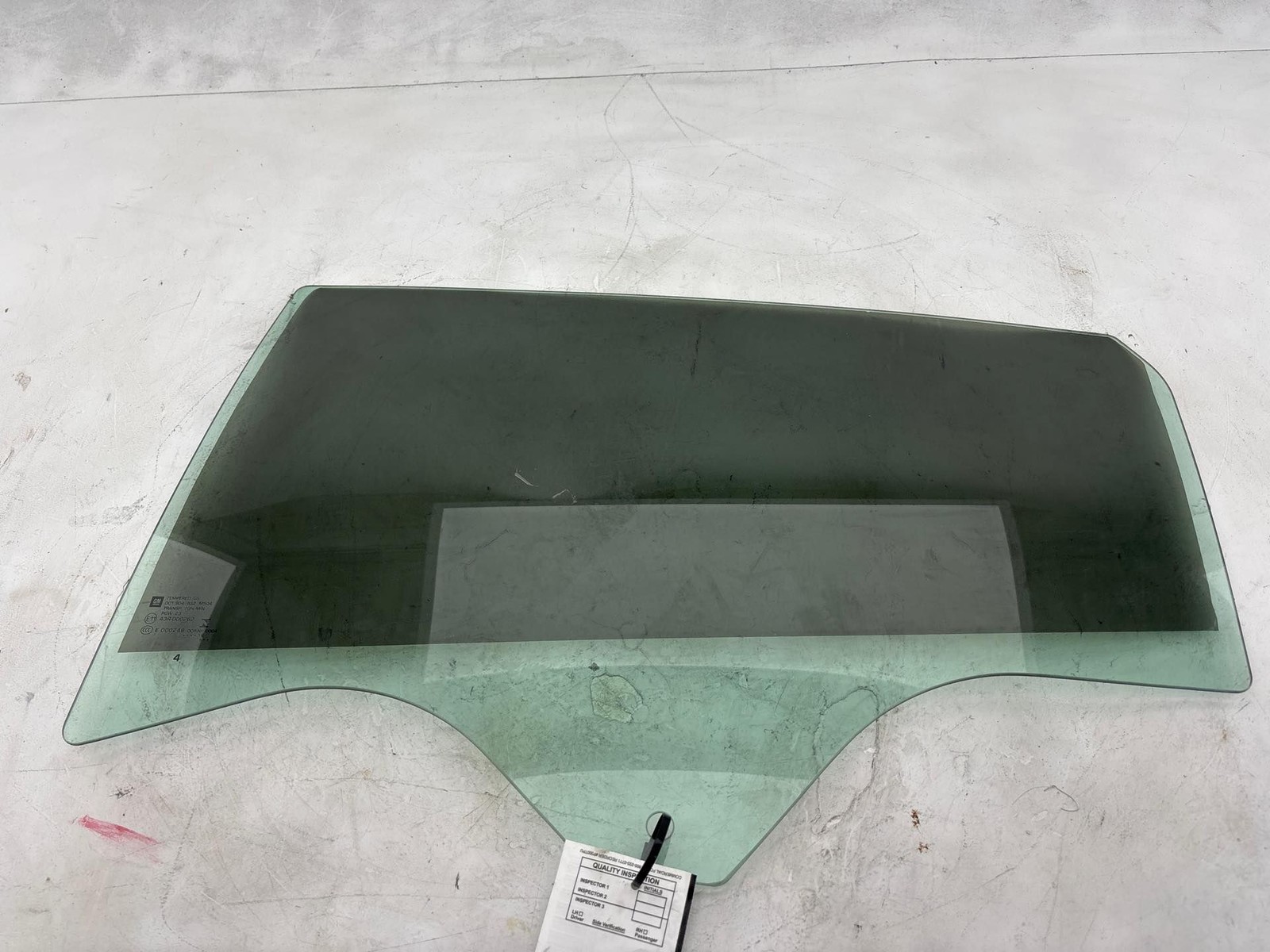 2017-2024 Chevrolet Malibu Rear Left Door Window Glass OEM