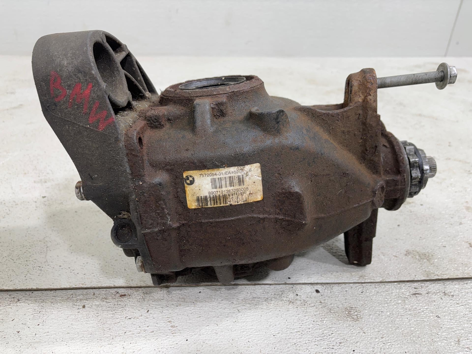 07-13 Bmw E82 E90 E92 Rear Automatic Axle Differential Carrier Ratio 3.46 Oem