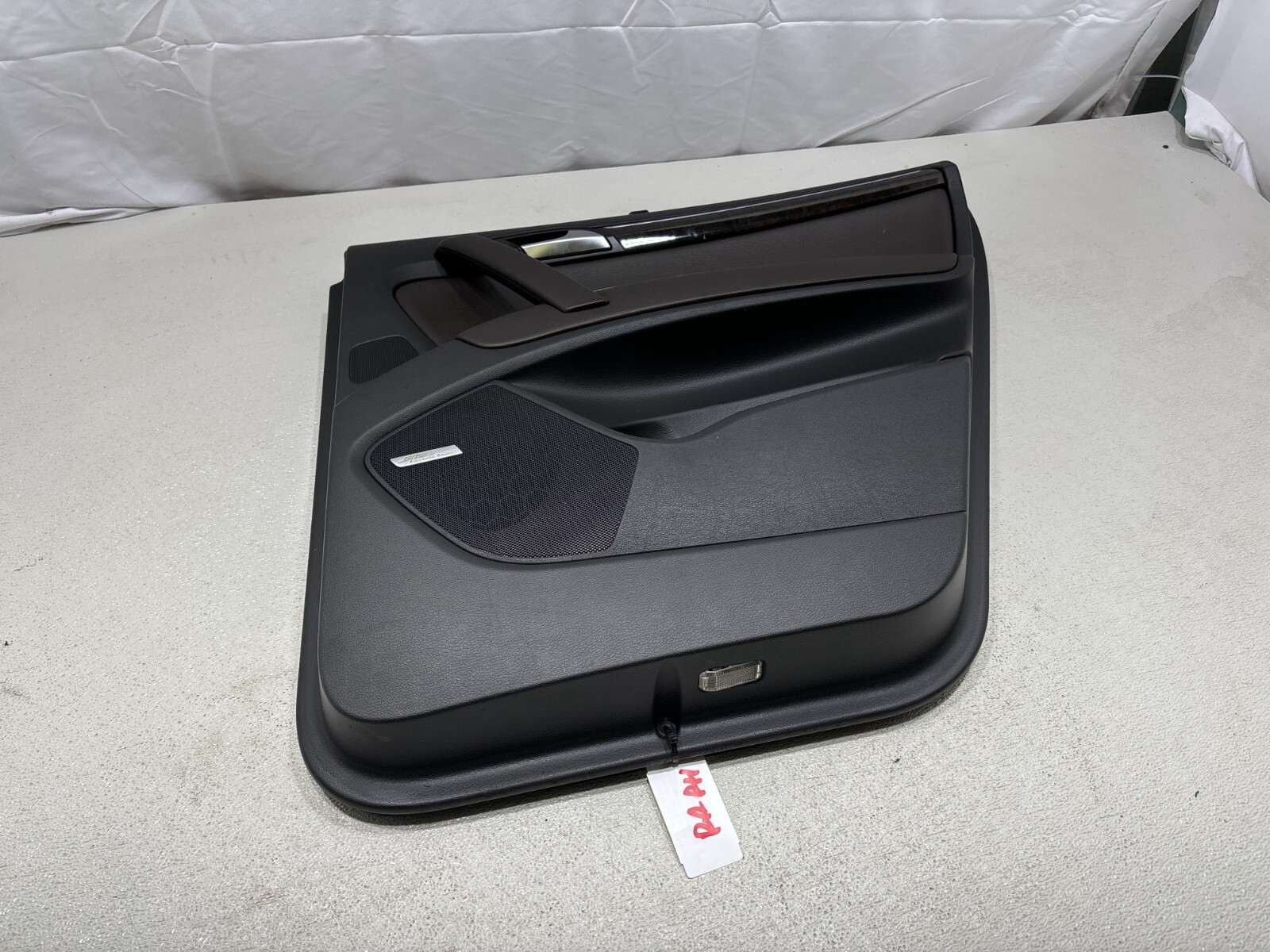 2007-2011 Audi Q7 4.2L 8 Rear Right Interior Door Pannel Leather Black Oem