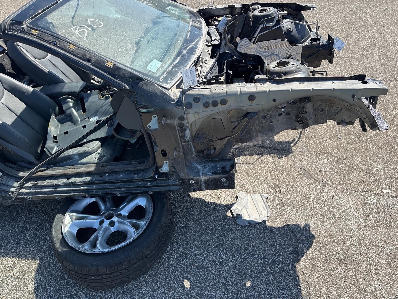 2005 Mercedes-Benz Sl 600 Front Right A Pillar Body Frame Cut Oem