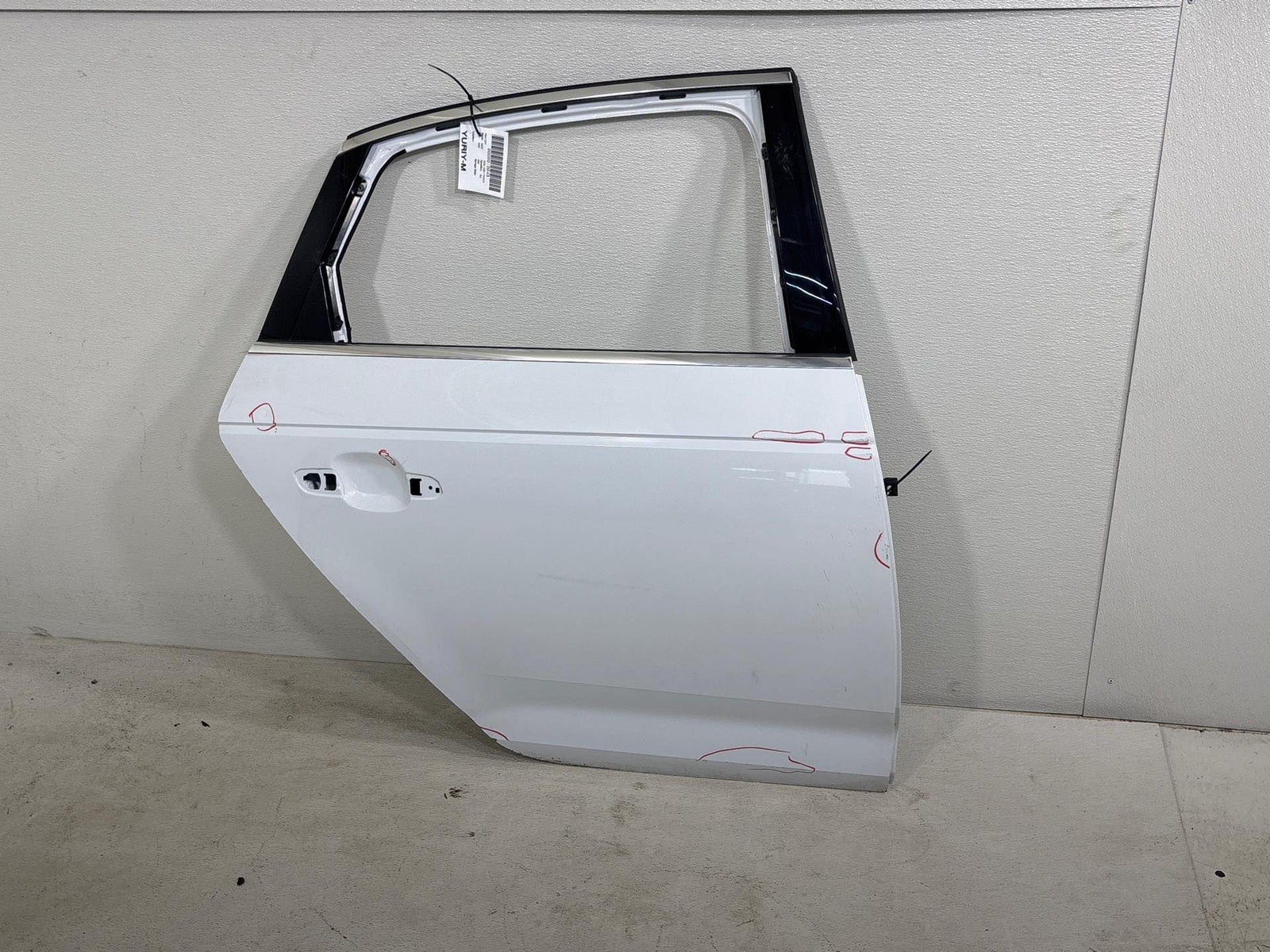 2020-2023 Audi A4 Rear Right Door Shell Panel White Oem