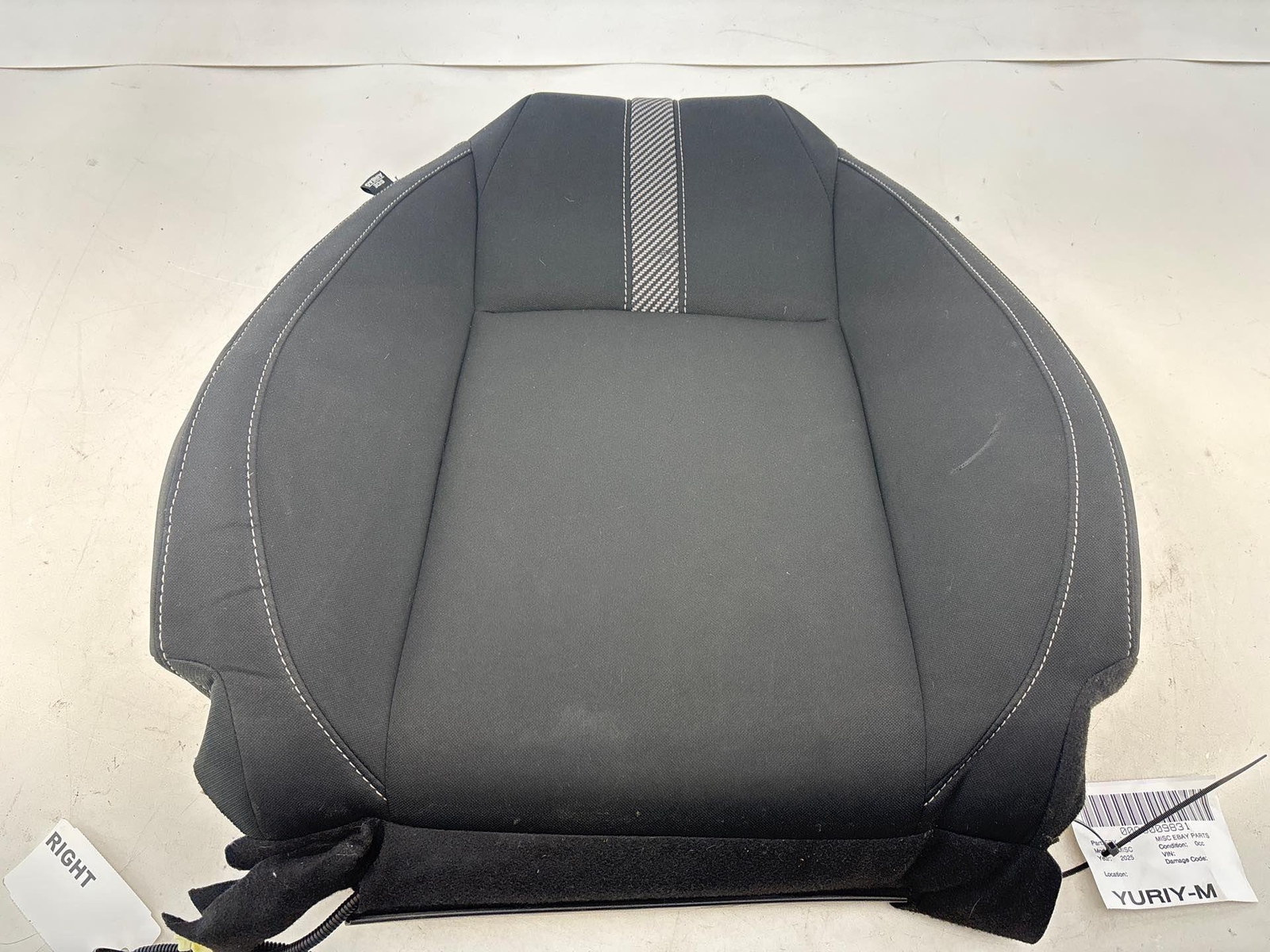 2017-2021 Honda Civic Upper Seat Cushion Black Front Right Oem