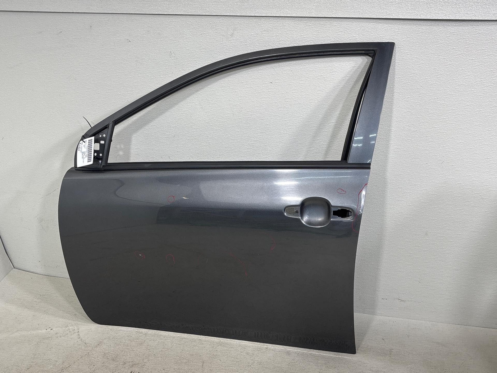 LH 2009-2013 TOYOTA COROLLA Driver Side Front Left Door Shell Gray OEM