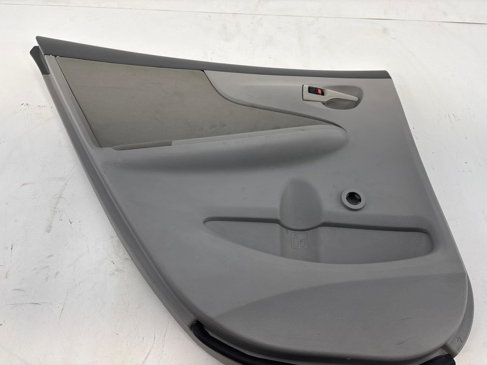 Lh 2009-2013 Toyota Corolla Rear Left Interior Door Trim Panel Gray Oem