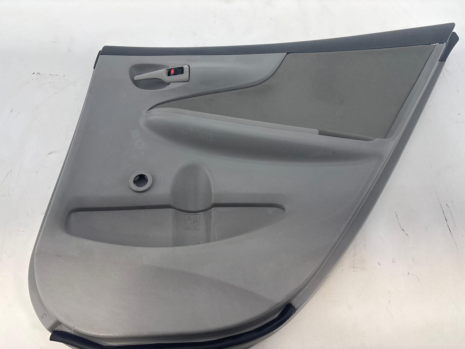 Rh 2009-2013 Toyota Corolla Rear Right Interior Door Trim Panel Gray Oem