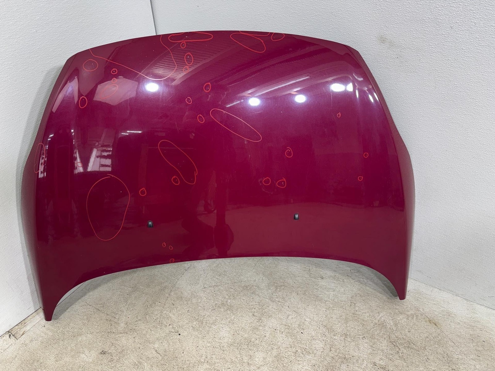 2011-2013 Ford Fiesta Front Hood Panel Bonnet Bright Magenta Metallic Oem