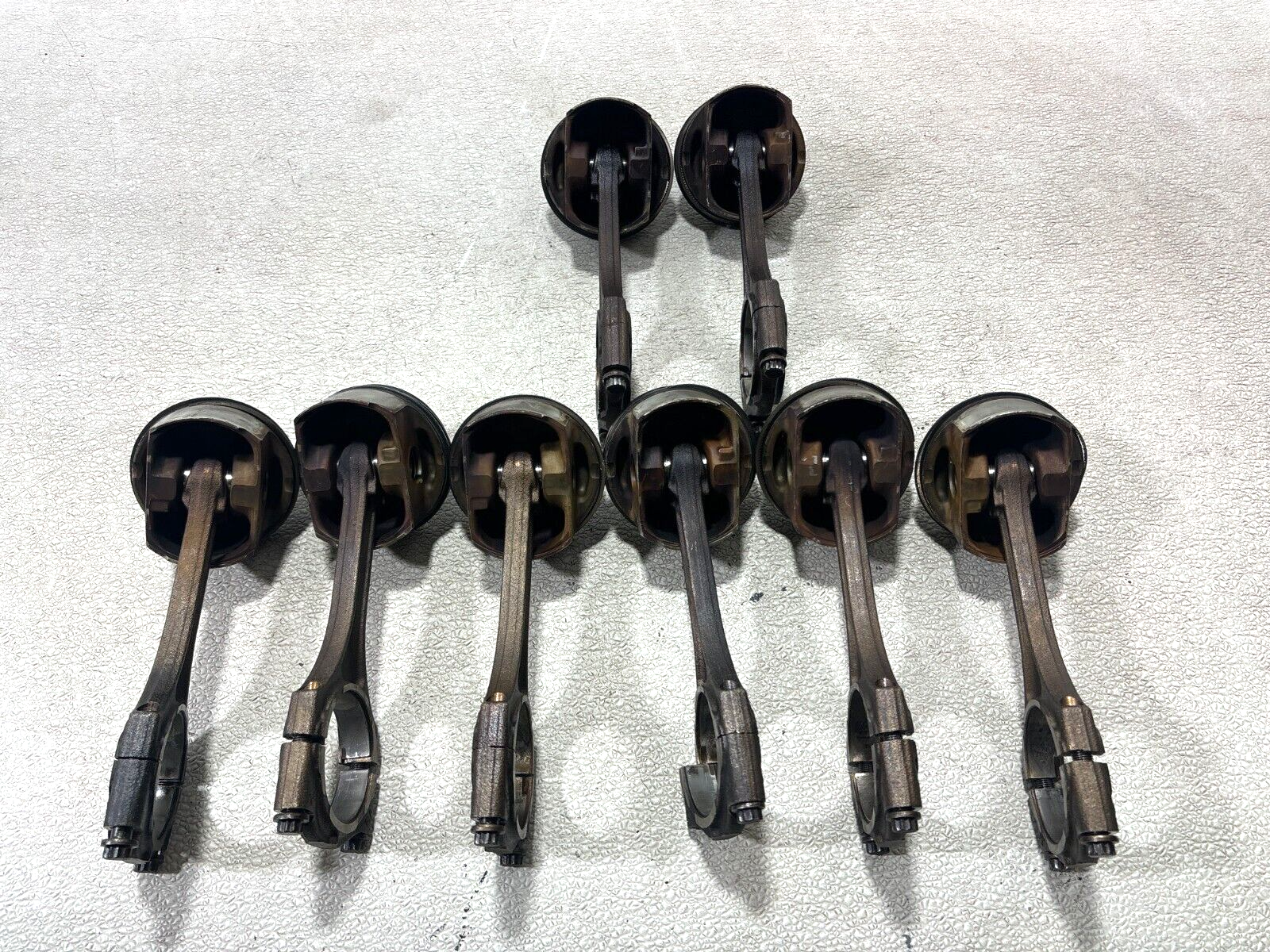 2007-2010 Audi Q7 4.2L Supercharged Engine Piston & Connecting Rod Set 8 Oem