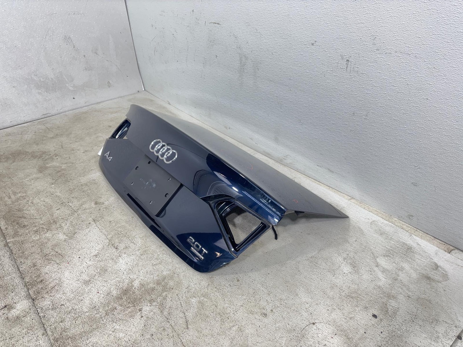 2009-2012 Audi A4 Rear Trunk Decklid Lift Gate Aruba Blue Pearl Effect Paint Oem