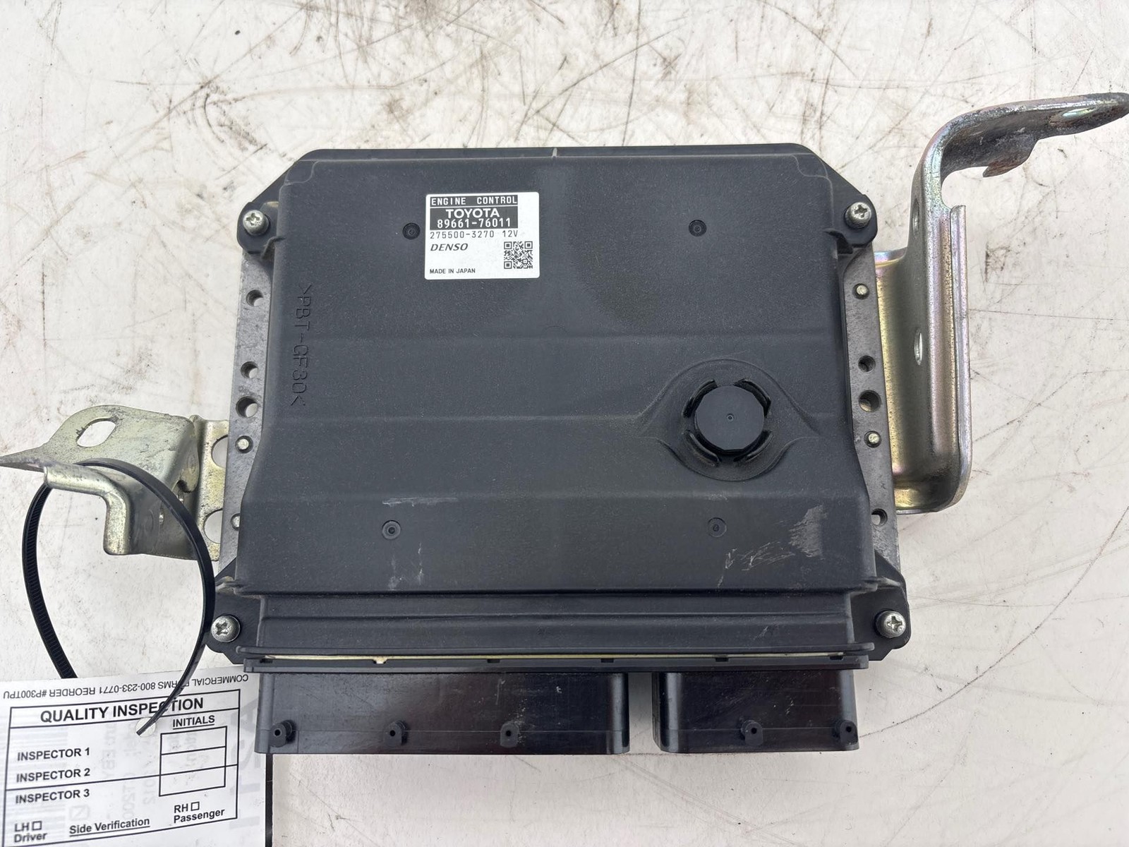 2011 - 2012 Lexus CT200H Engine Computer Control Module ECM ECU OEM