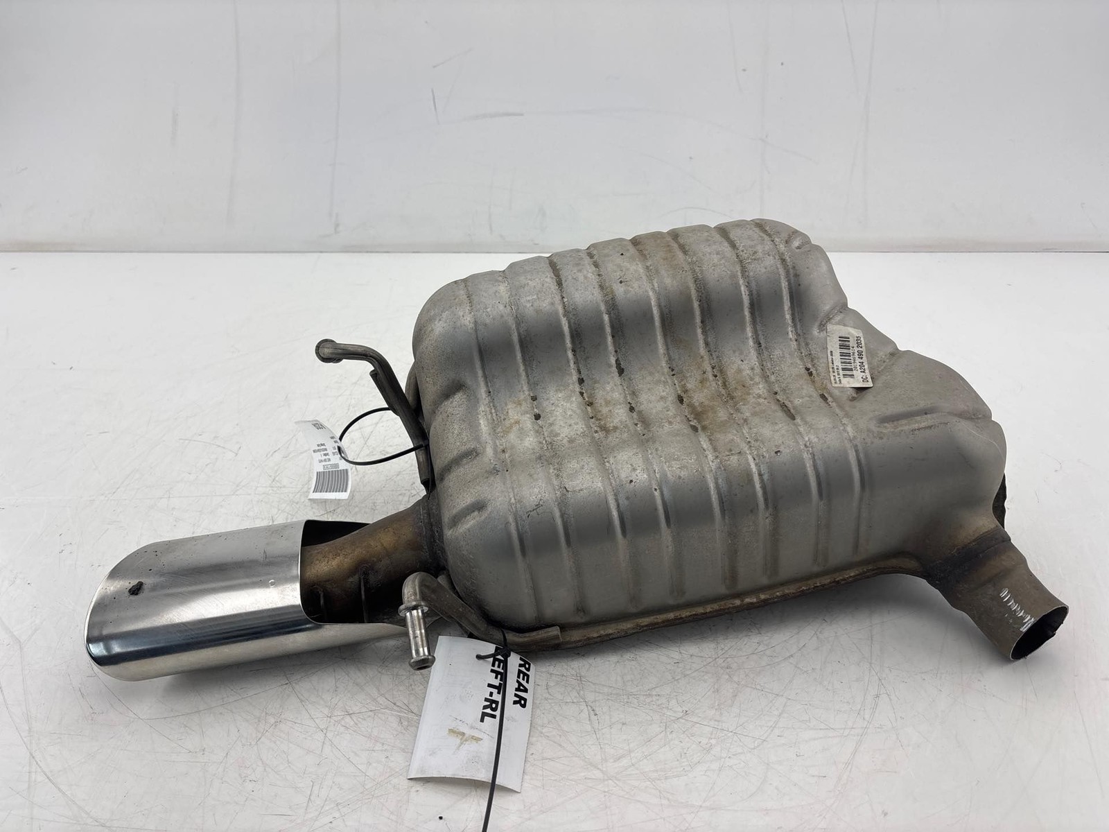 08-11 Mercedes W207 E350 C300 Rear Left Driver Side Exhaust Muffler W/ Tip OEM