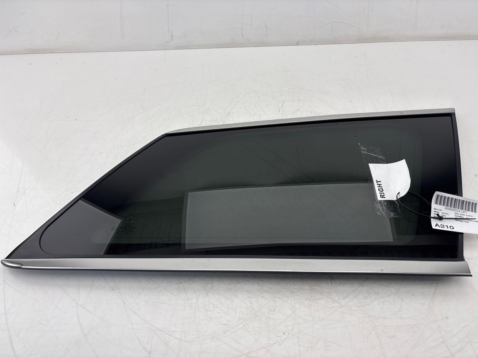2020-2024 Lincoln Aviator Rear Right Window Quarter Glass OEM