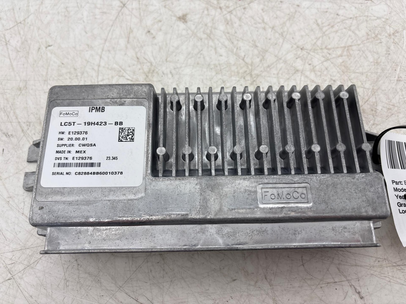 2020-2024 Lincoln Aviator Camera Control Module OEM LC5T-19H423-BB