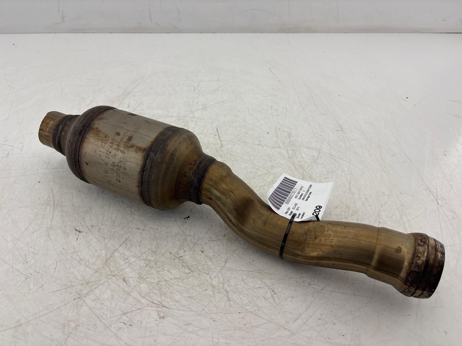 08-12 Mercede E350 W207 W212 C350 Exhaust Down Pipe Left Side OEM