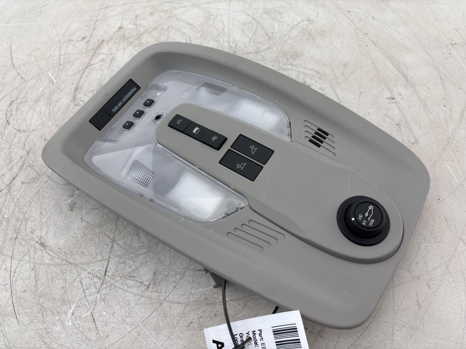 2013-2015 GMC Terrain Roof Overhead Console Dome Light Lamp Switch Assembly OEM