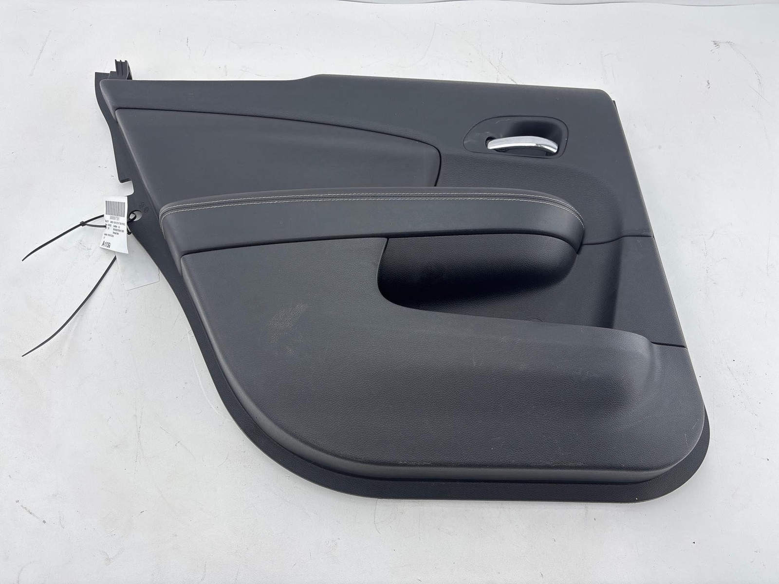 20011-2014 Dodge Avenger Rear Door Trim Panel Left Driver Side Black Leather OEM