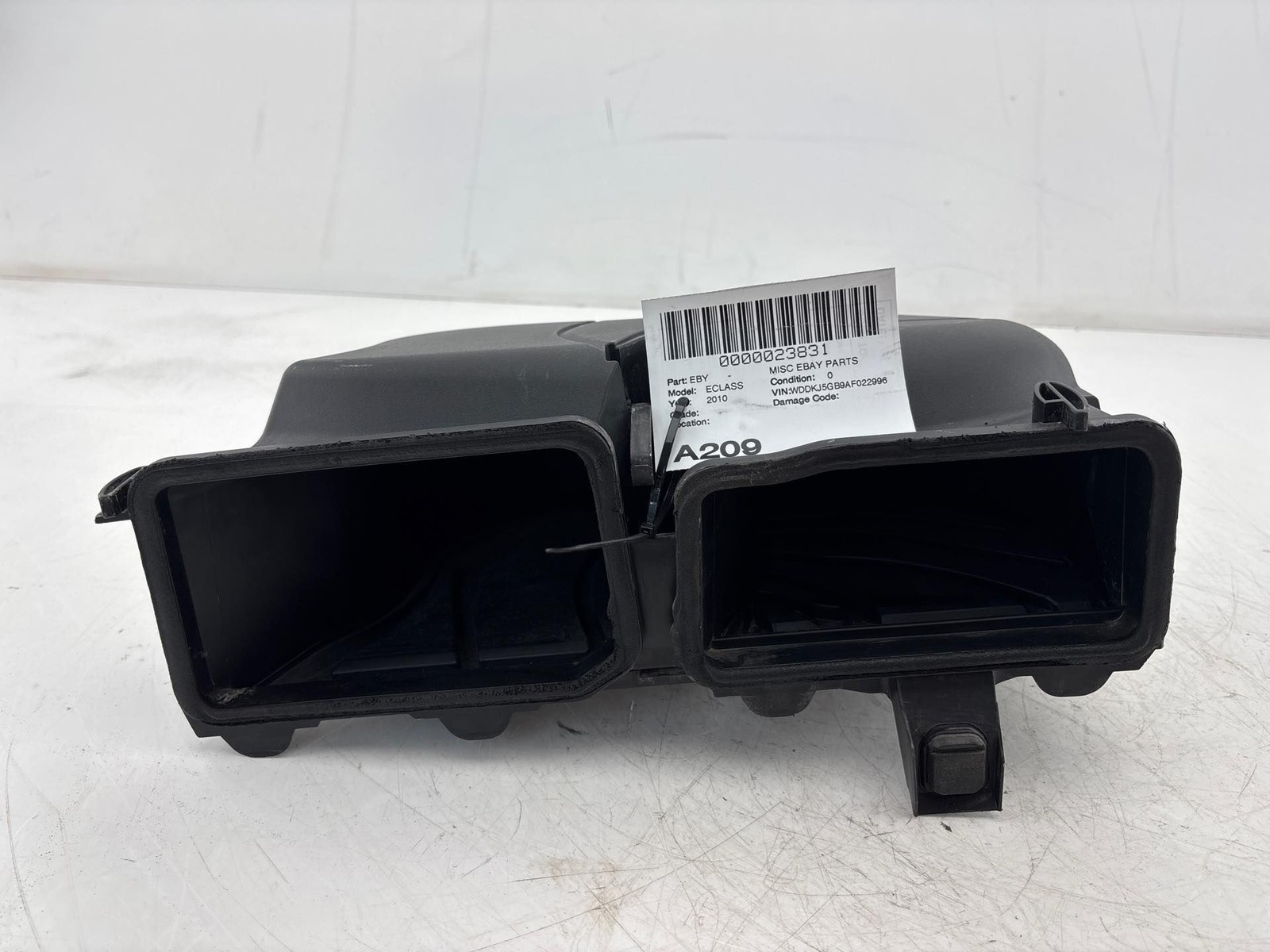 08-15 Mercedes W207 E350 Air Intake Evaporator Channel Duct OEM