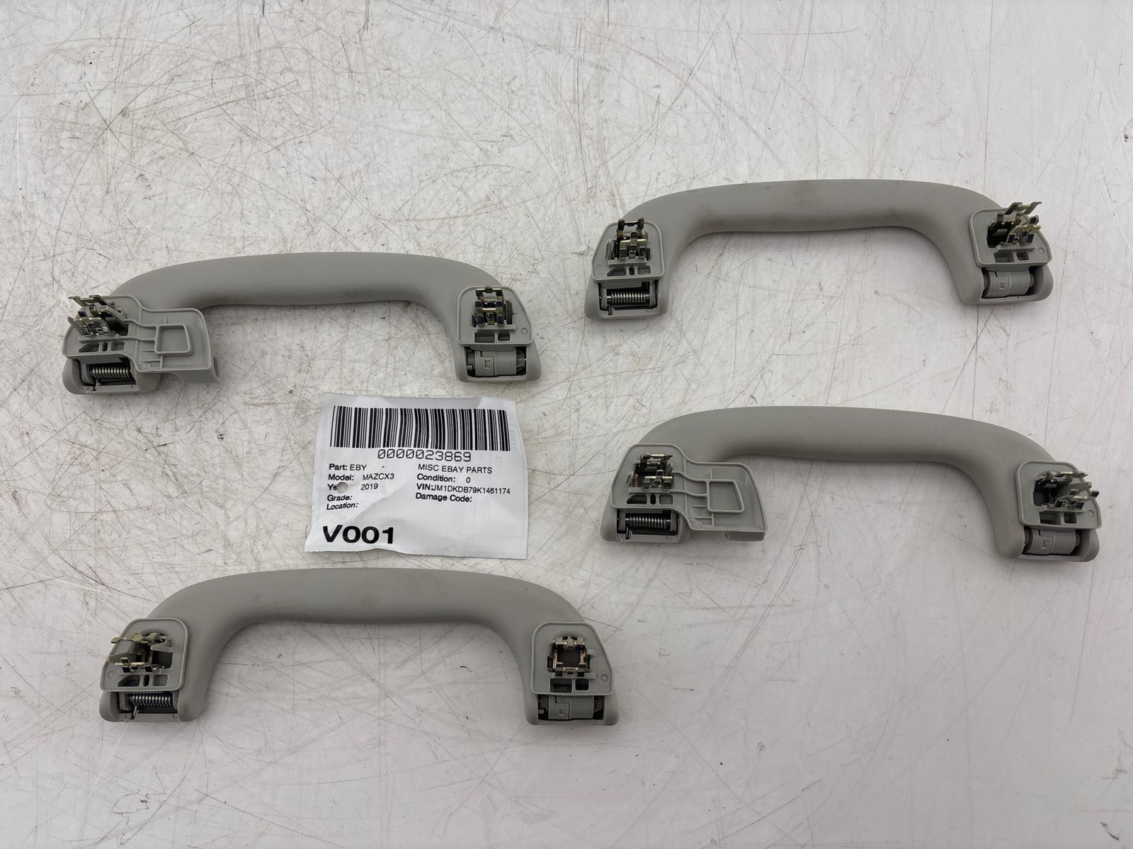 2016-2022 Mazda CX-3 Roof Headliner Grab Grip Handle Set of 4 OEM