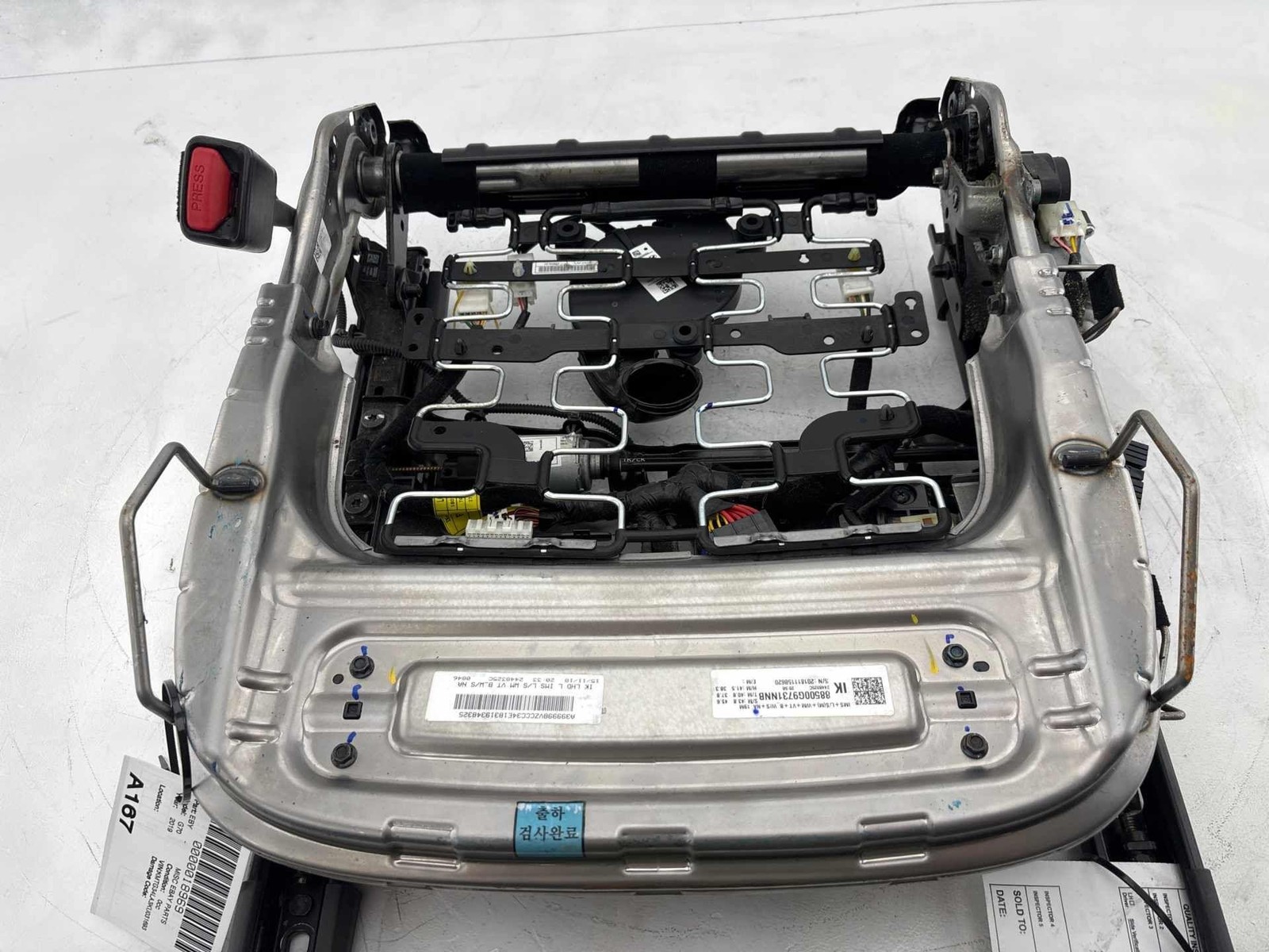 2019-2021 Genesis G70 Front Left Seat Track Frame Oem