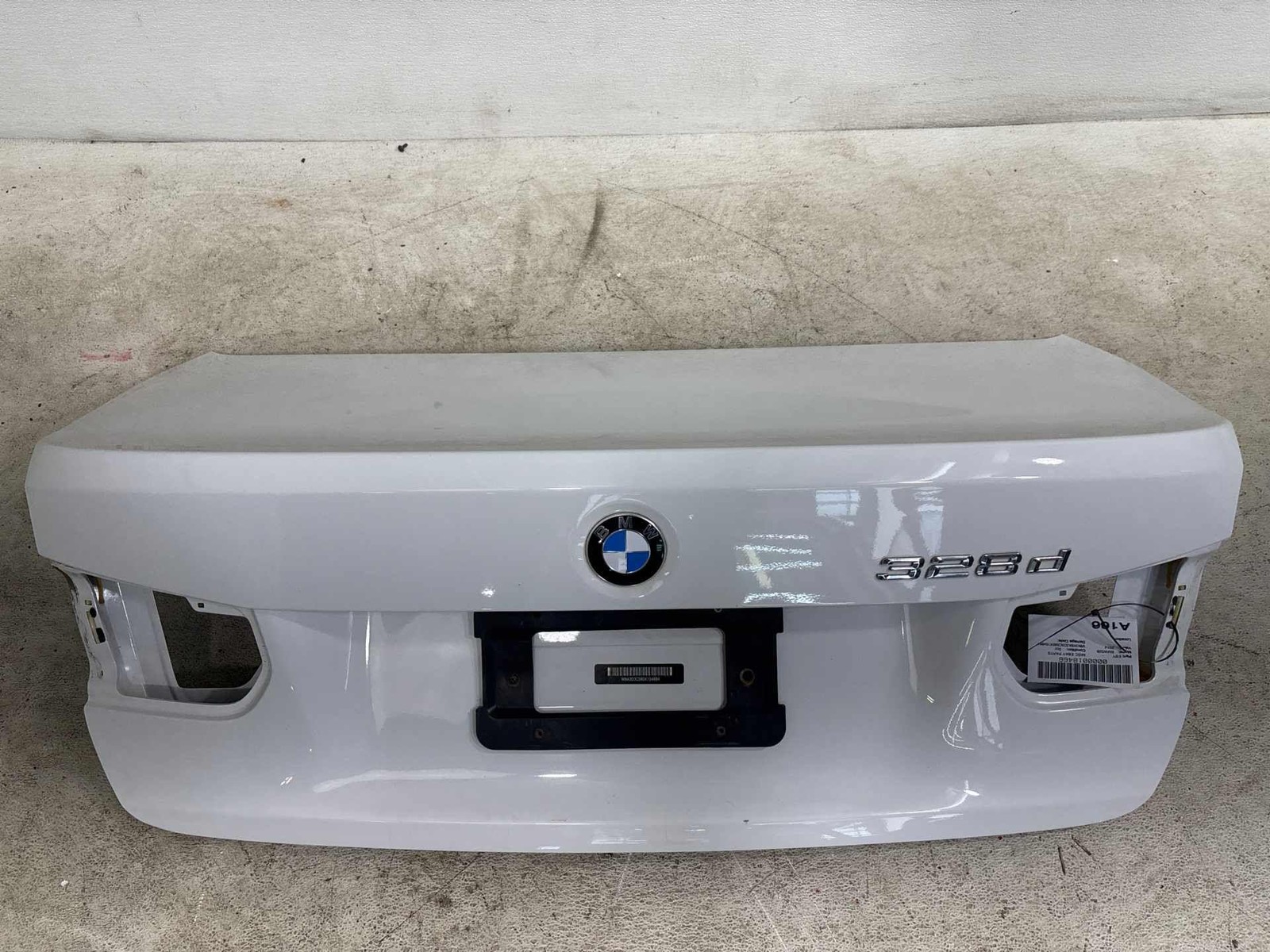 2012-2018 Bmw F30 335D Sedan Rear Trunk Lid Deck Shell Panel Cover White Oem