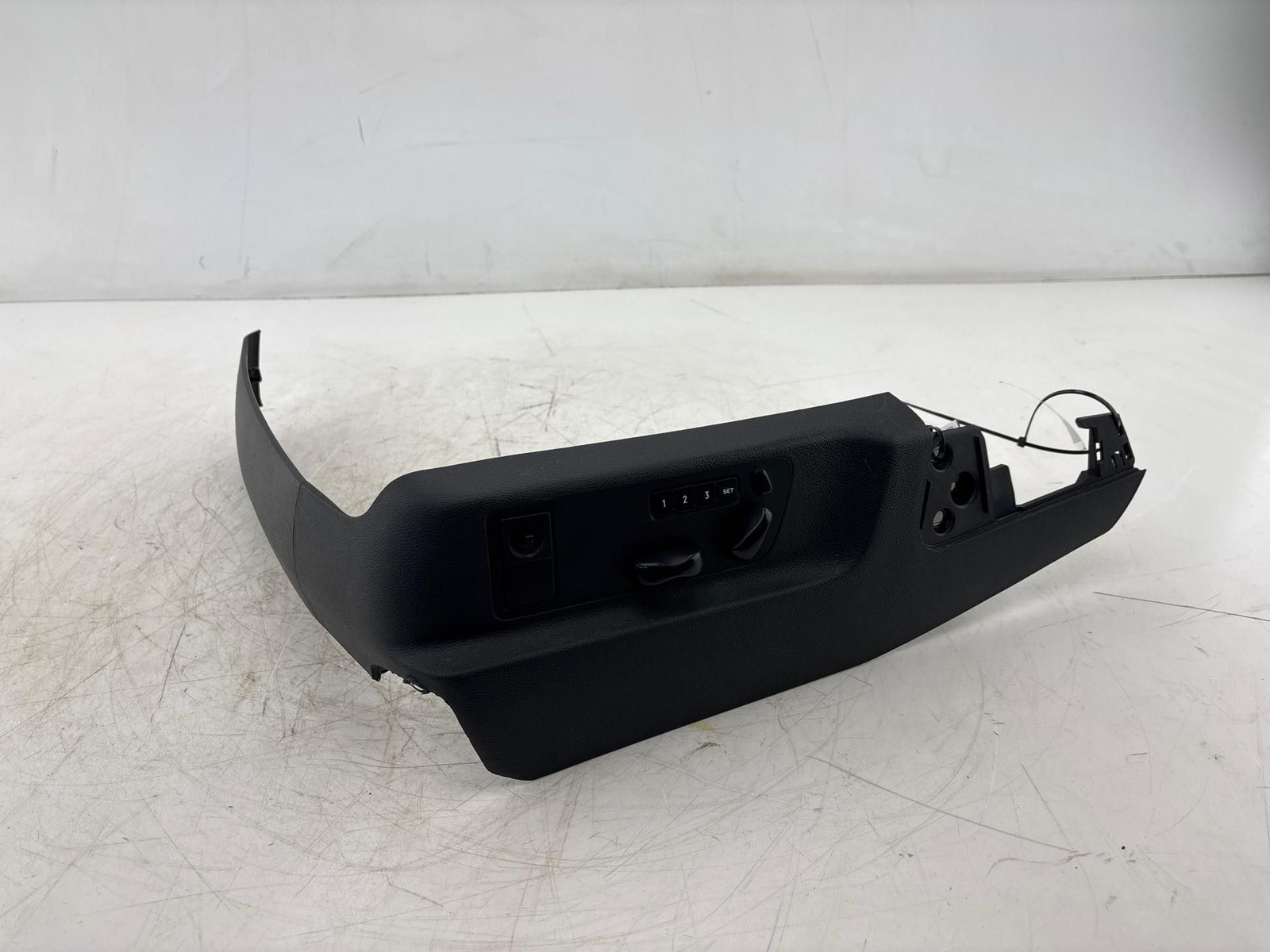 03-10 Porsche Cayenne Front Left Seat Lower Trim Bezel W/ Control Switch OEM