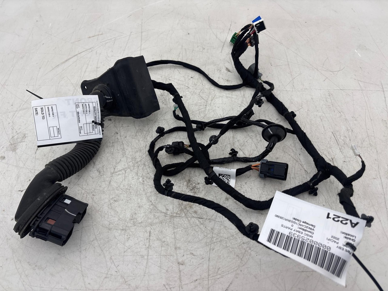 2021-2024 Chrysler Pacifica Front Right Door Wire Wiring Harness OEM 68476567AA