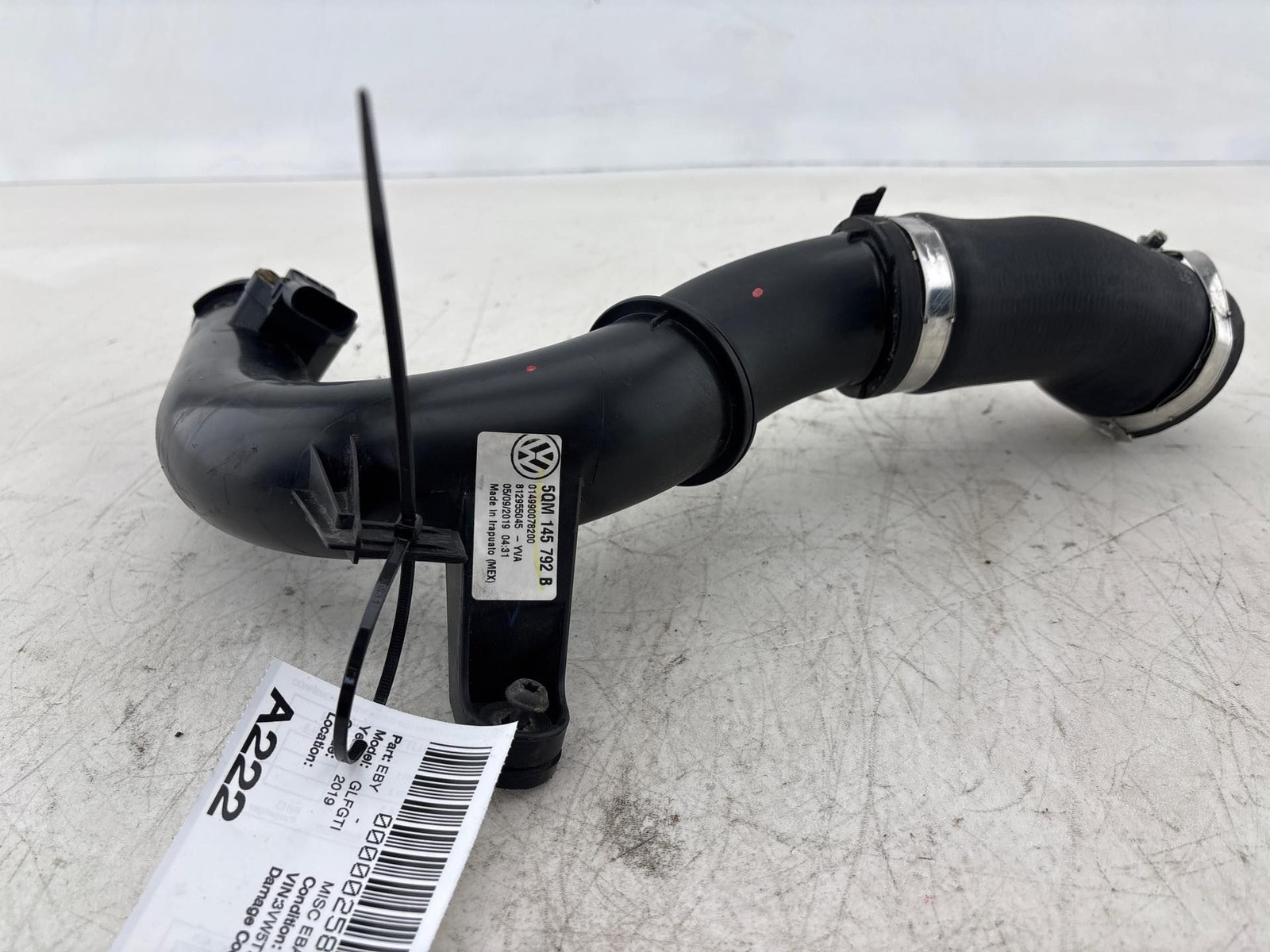 2015-2021 Volkswagen Golf GTI 2.0L Intercooler Pipe Hose OEM