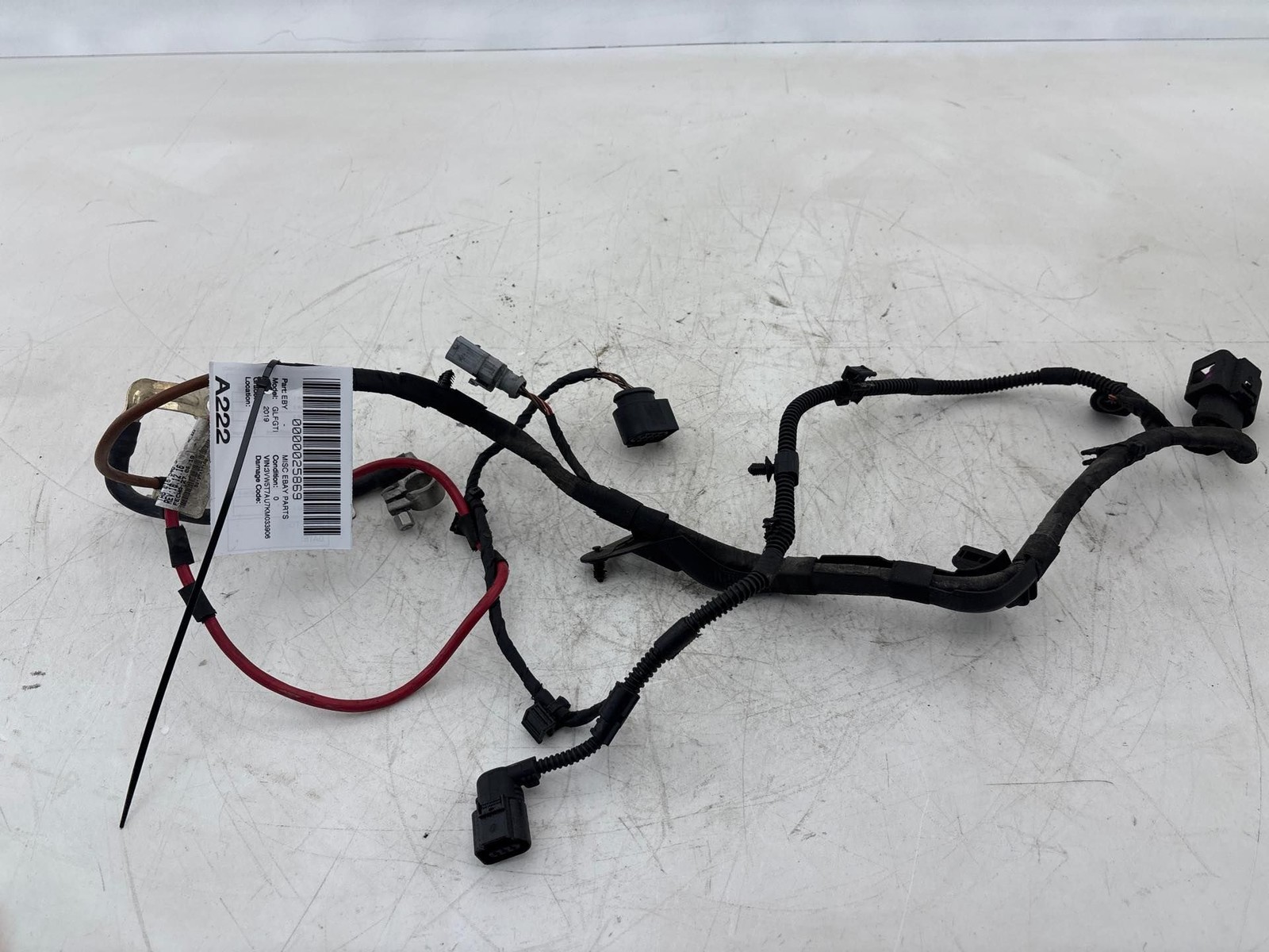 2019 Volkswagen Golf GTI 2.0L Steering Rack Wire Harness OEM 5Q1971111AG