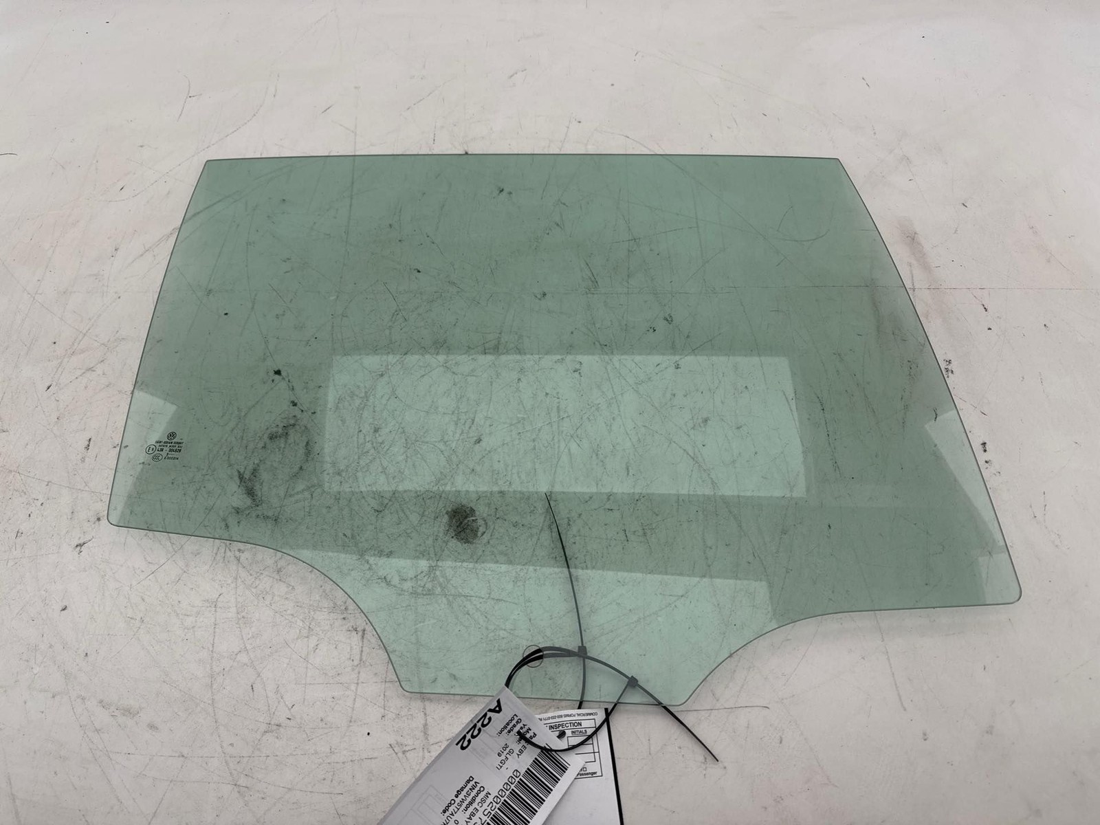 2015-2021 Volkswagen Golf GTI Rear Right Door Window Glass OEM