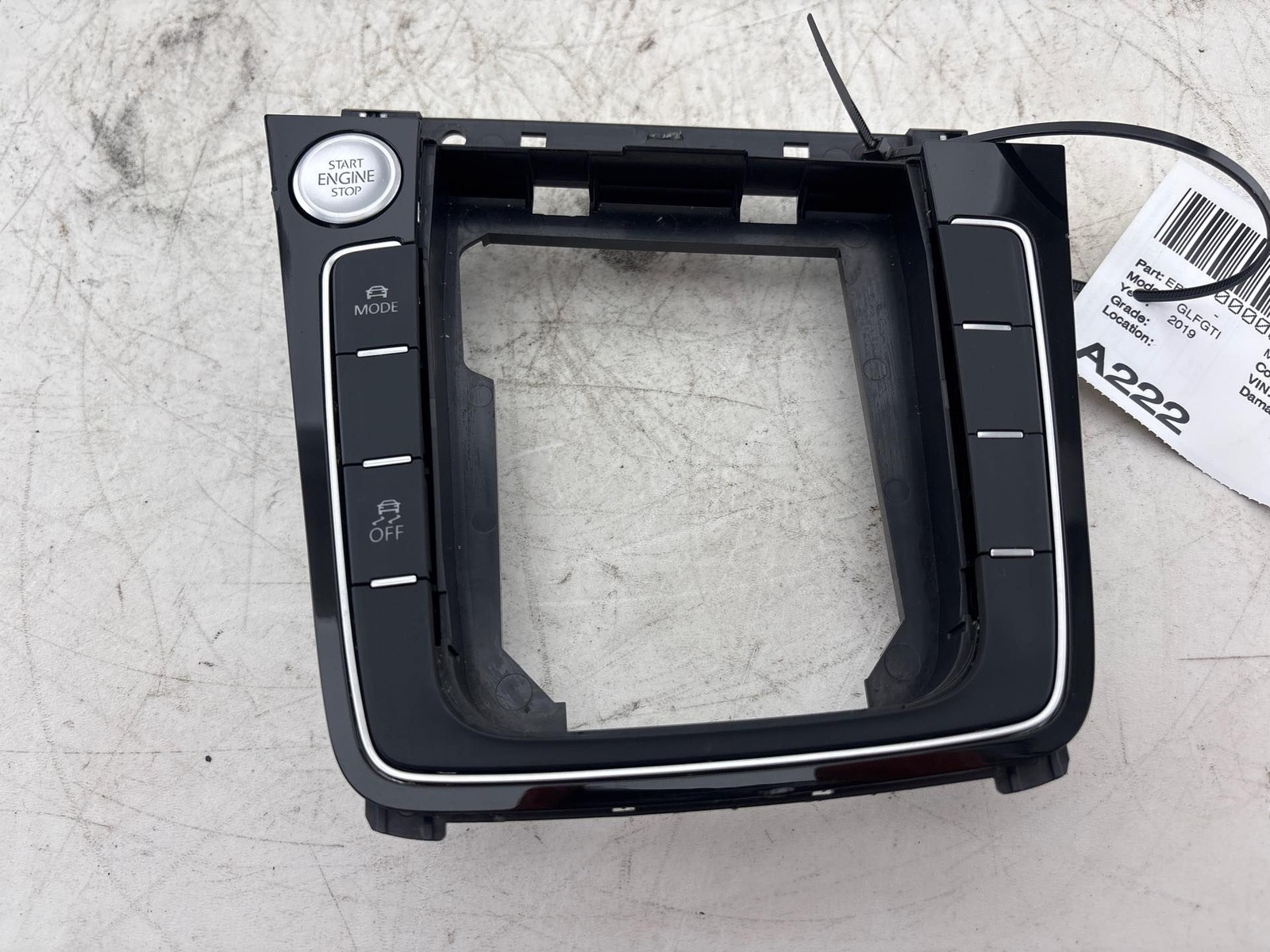 2015-2021 Volkswagen Golf GTI Center Console Shifter Trim OEM 5GM864263B