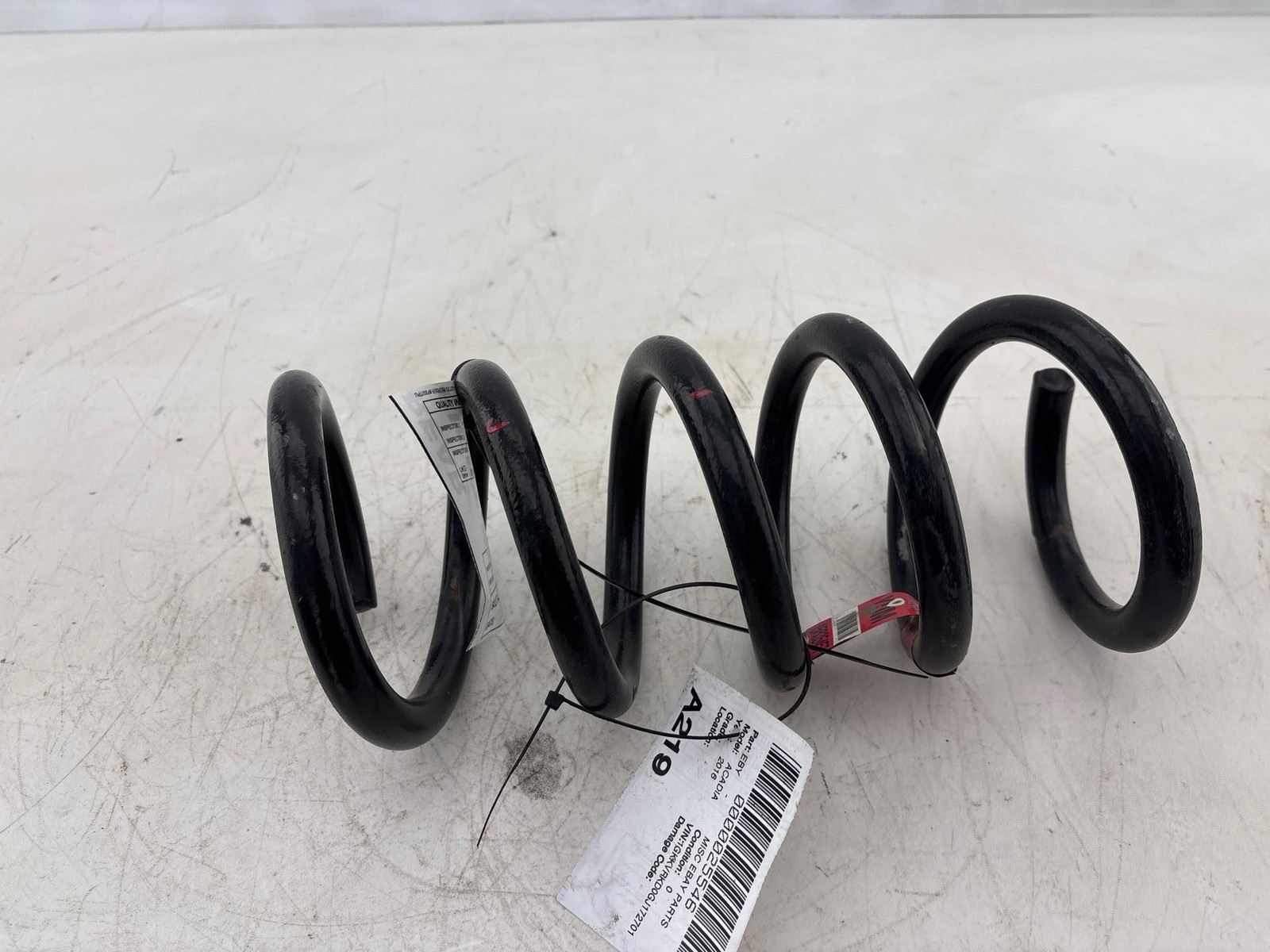 2007 - 2017 GMC Acadia Rear Right Side Suspension Coil Spring OEM