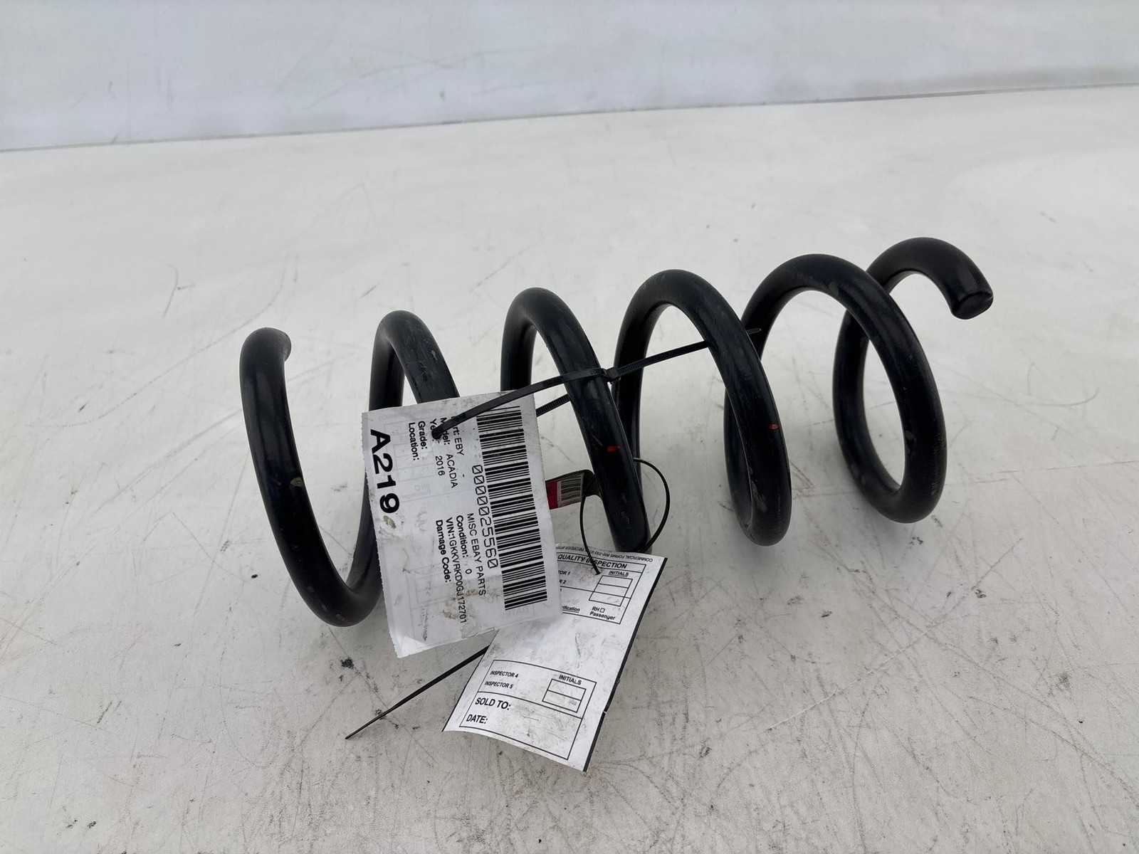2007 - 2017 GMC Acadia Rear Left Side Suspension Coil Spring OEM