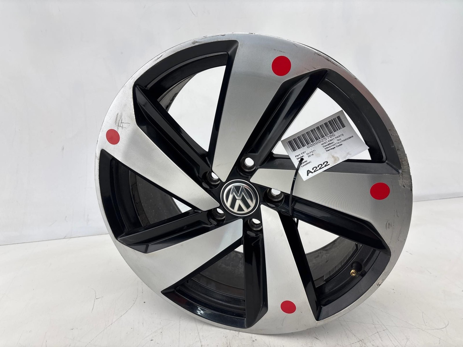 2019-2021 Volkswagen Golf GTI Wheel Rim 18x7.5J OEM 5GM601025Q