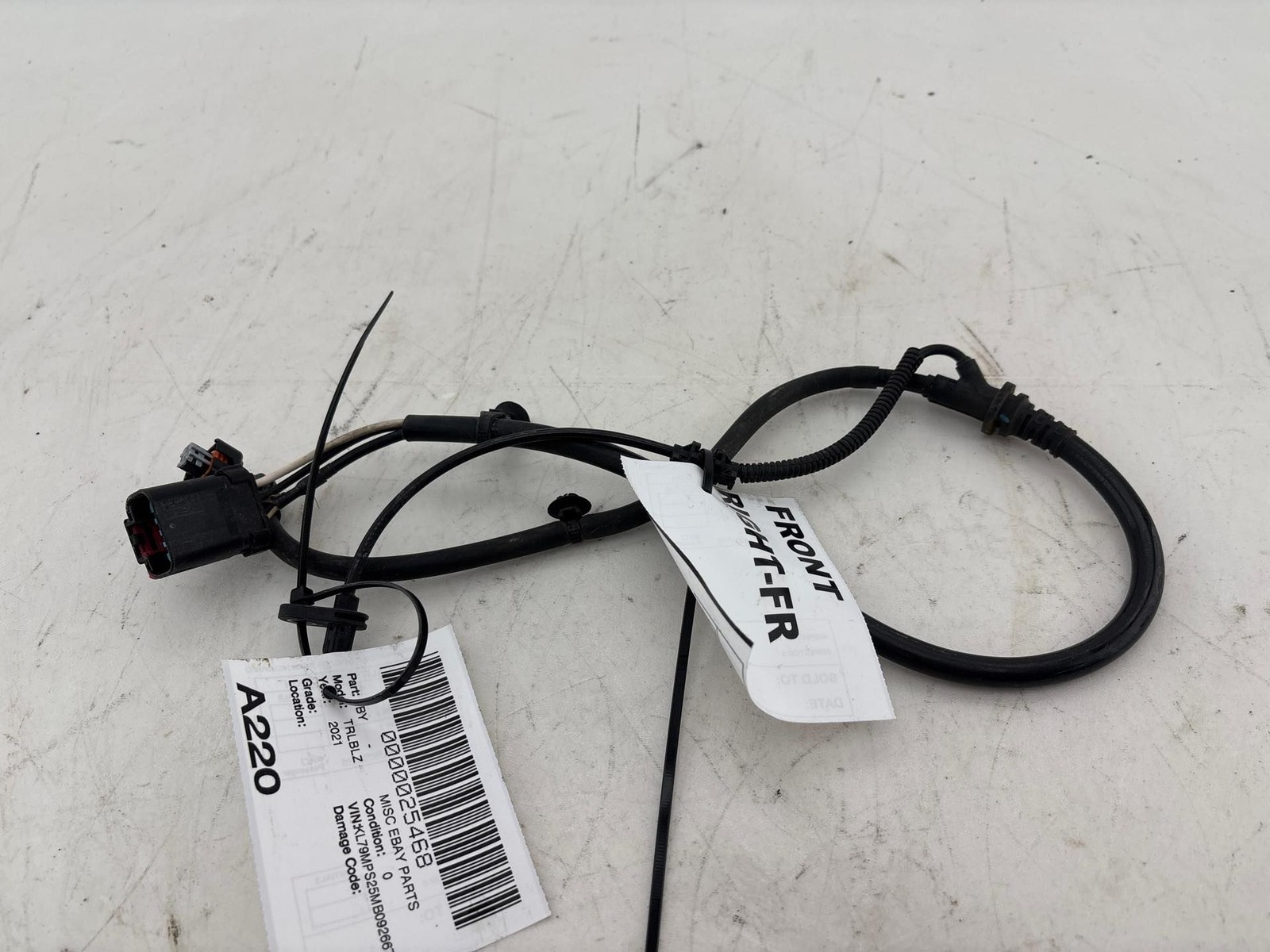 2021 Chevrolet Trailblazer Front Right Abs Wheel Speed Sensor Wire Harness OEM