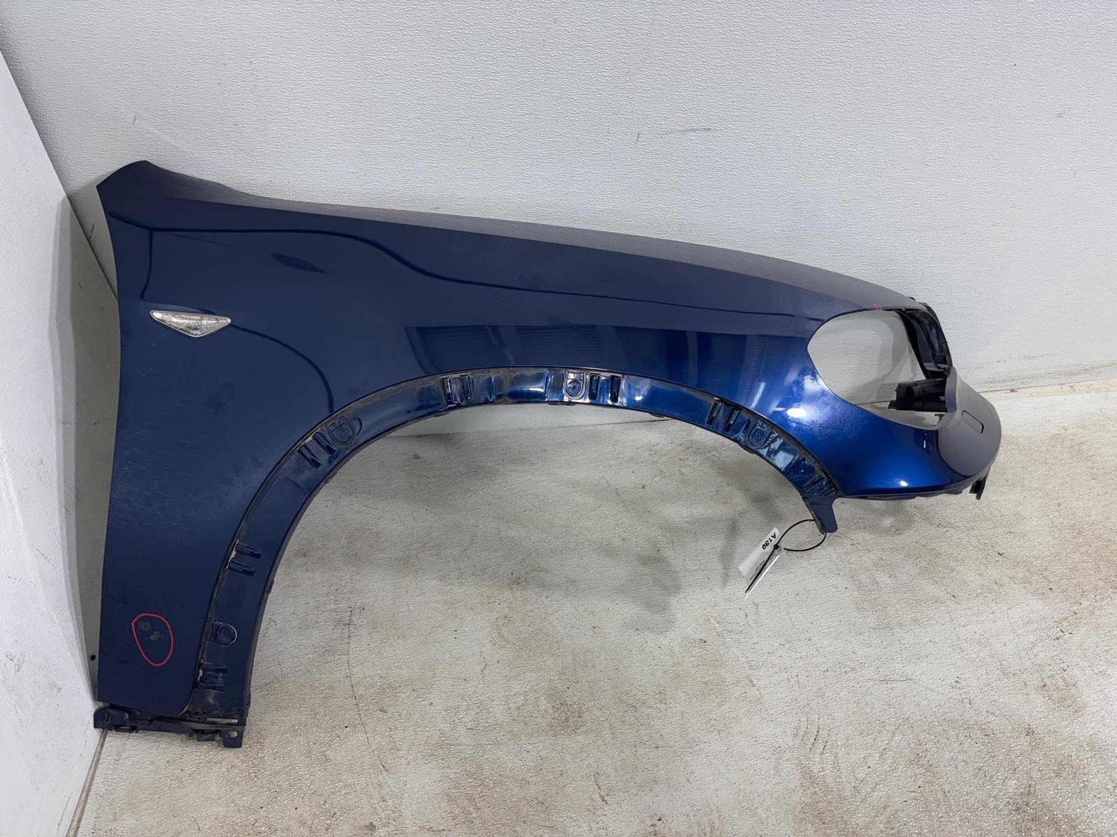 2011 - 2013 Bmw X5 E70 Front Right Passenger Side Fender Cover Panel Blue Oem