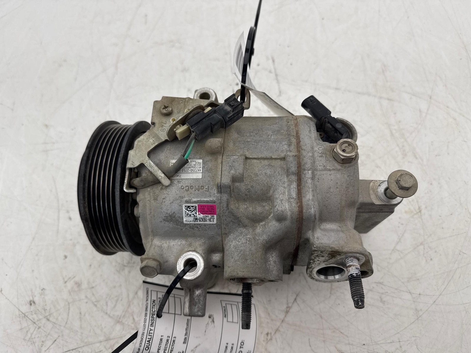 2018-2020 Ford F-150 2.7L A/C Air Compressor OEM JL3H-19D629-MD
