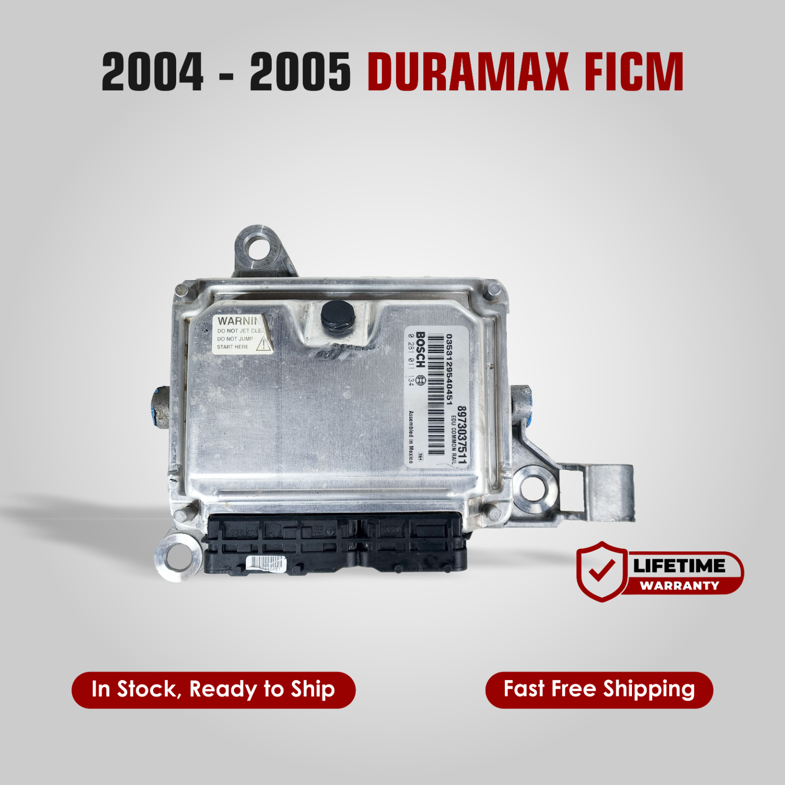 04-05 Chevy Silverado GMC Sierra DURAMAX 6.6 FICM LLY 8973037513 8973037511