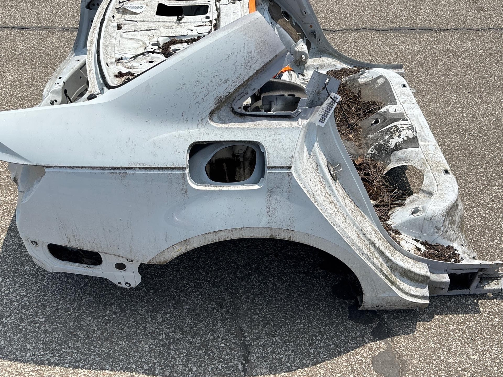 Rh; 2017-2019 Audi A4 Rear Quarter Panel Body Clip Cut Oem