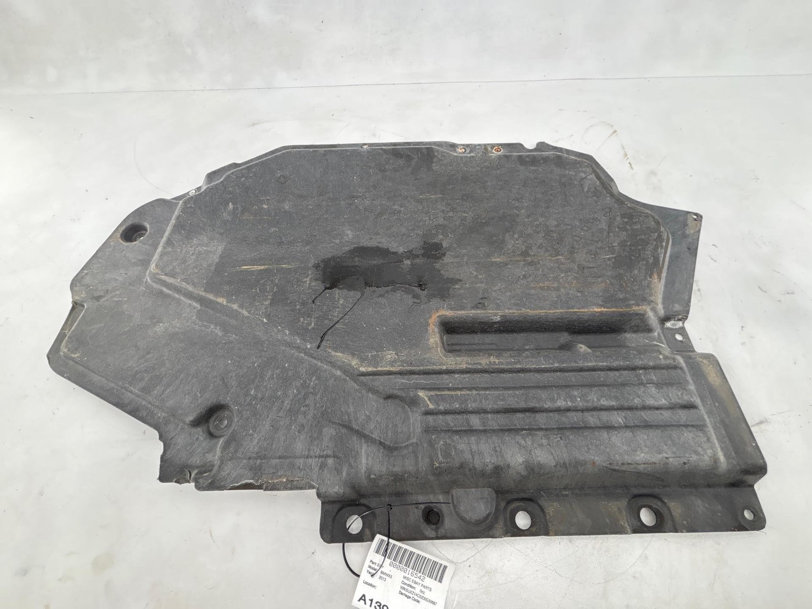 2007-2013 Bmw X5 E70 Rear Left Driver Side Underside Body Splash Cover Panel Oem