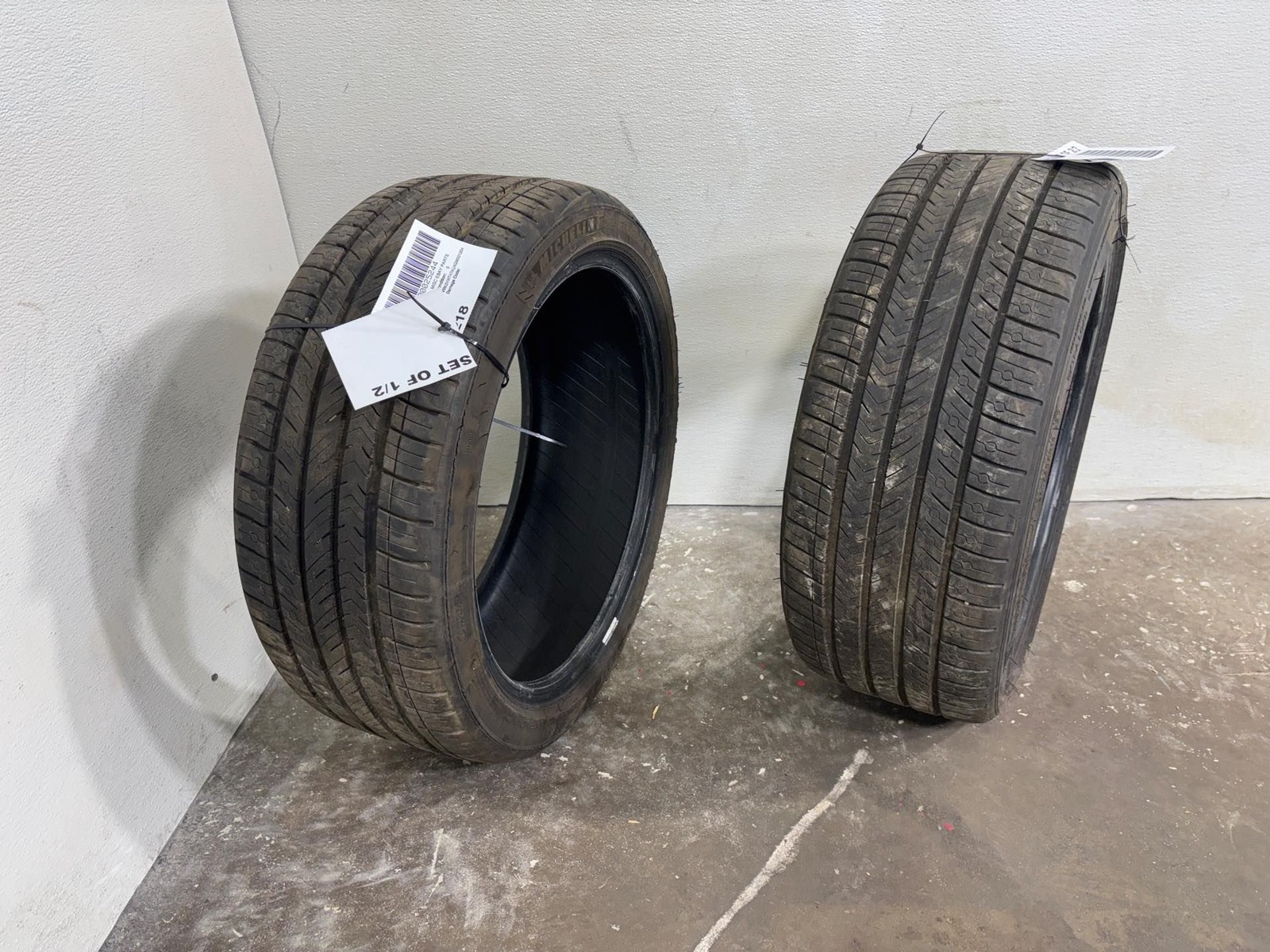 Set Of 2 P225/40ZR18 Michelin Pilot Sport All Season 4 92Y Used Tire - 7/32