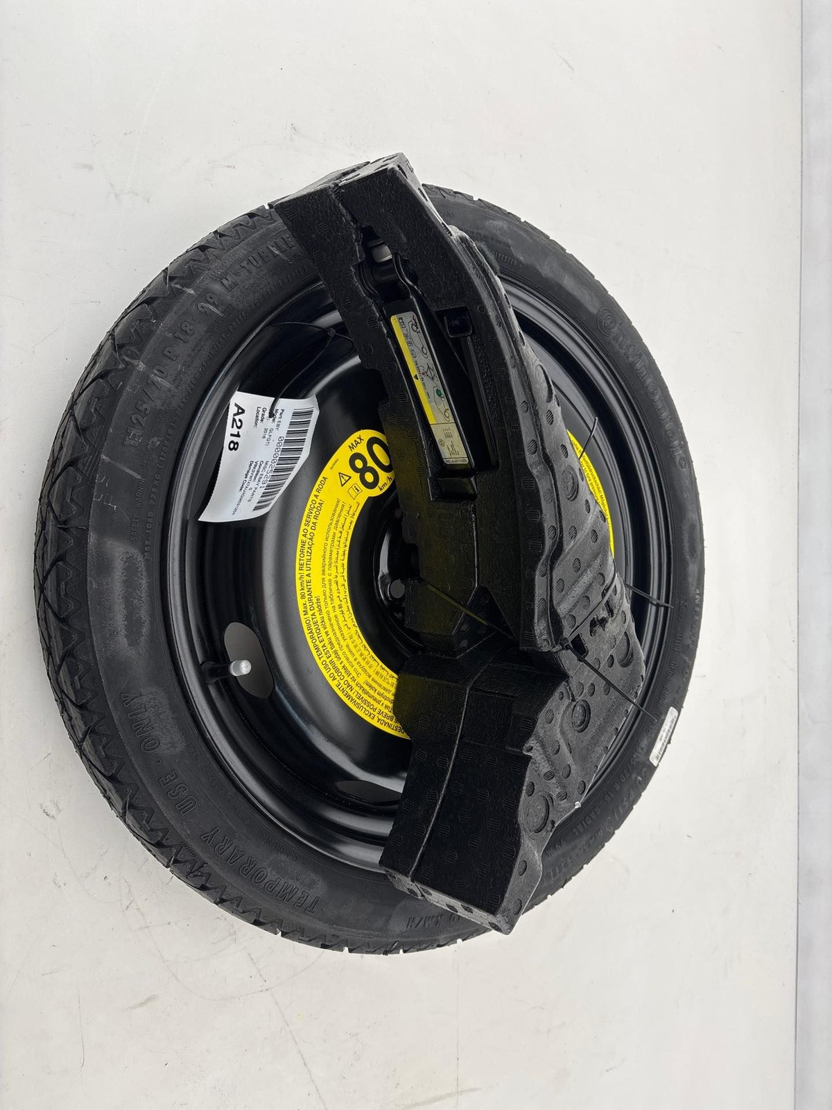 2015-2021 VK Golf GTI 18X3-1/2" Spare Tire Wheel Rim Donut W/ Emergency Jack OEM