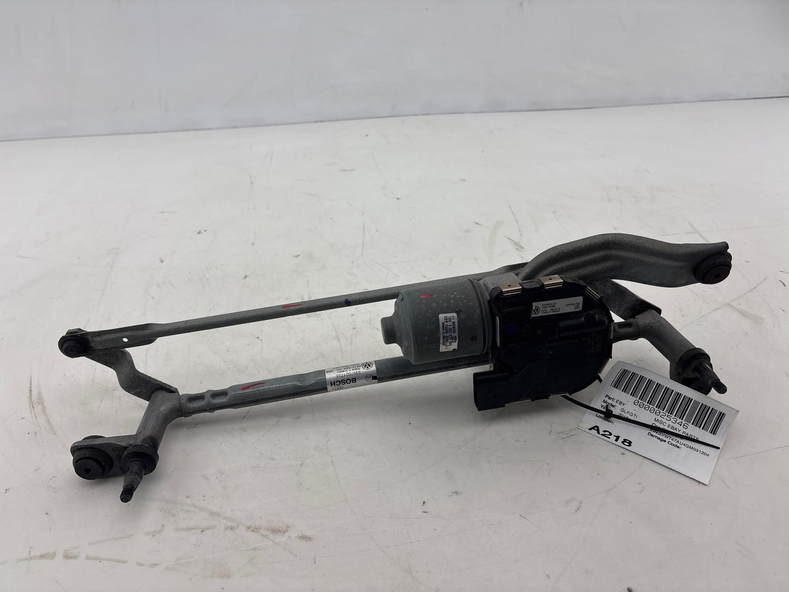 2015 - 2021 Volkswagen Golf GTI Front Windshield Wiper Linkage W/ Motor OEM