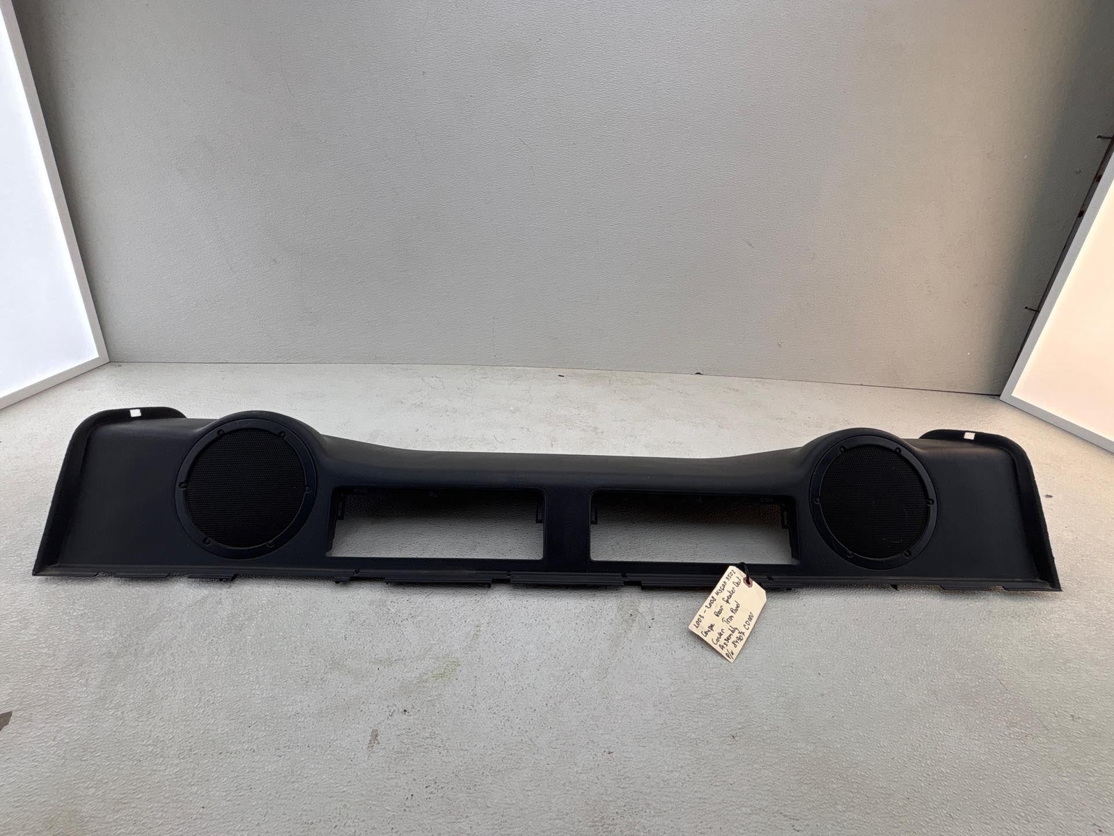 2003-2008 Nissan 350Z Coupe Rear Upper Interior Speaker Deck Cover Panel Set OEM