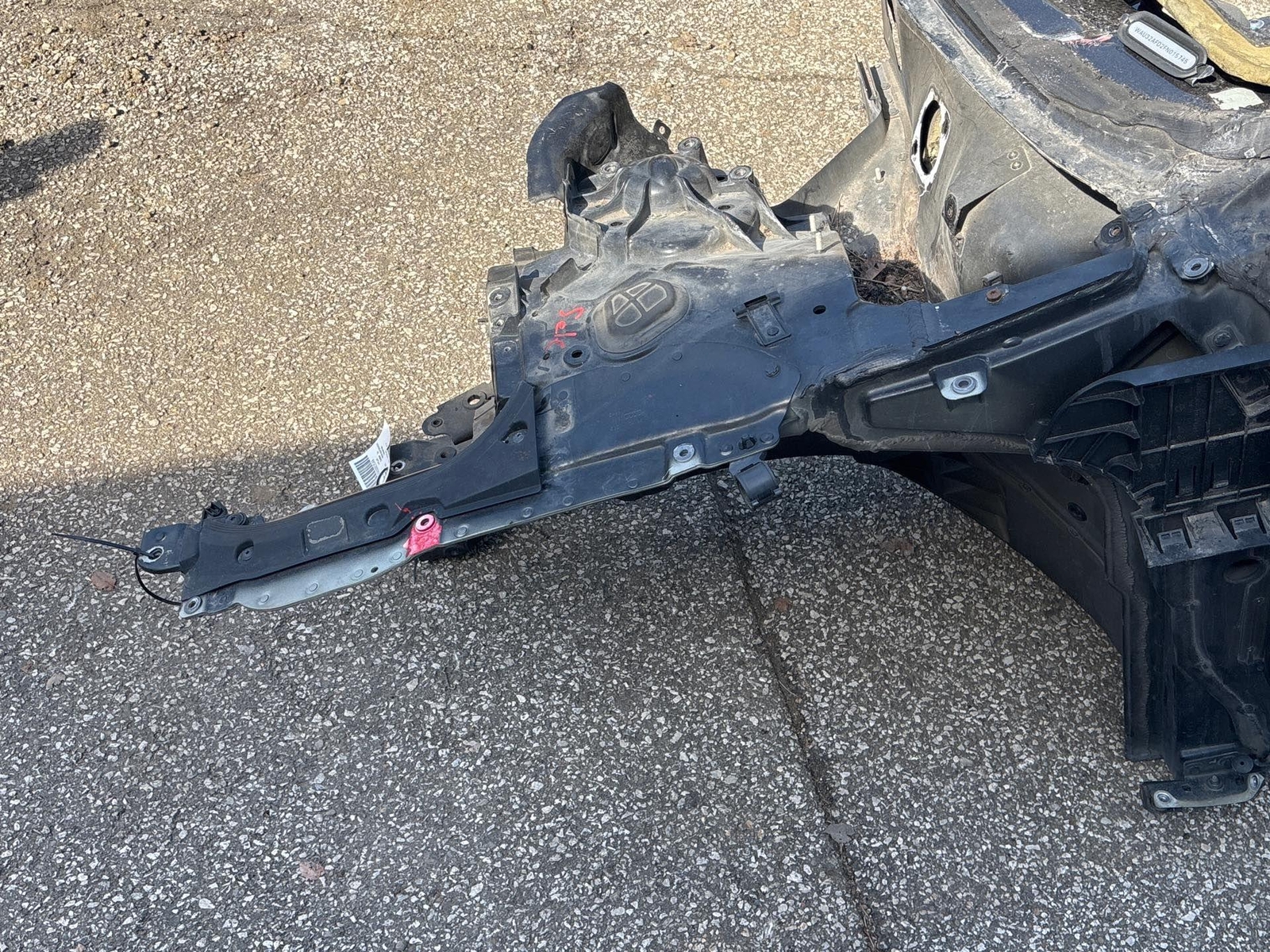 2015 Audi A8 Front Left Fender Rail Frame Horn Apron Structural Metal Body Cut