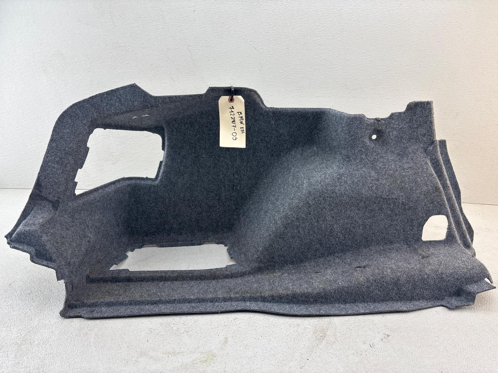 07-13 Bmw Oem E92 M3 335Irear Left Driver Side Trunk Cargo Carpet Panel Cover