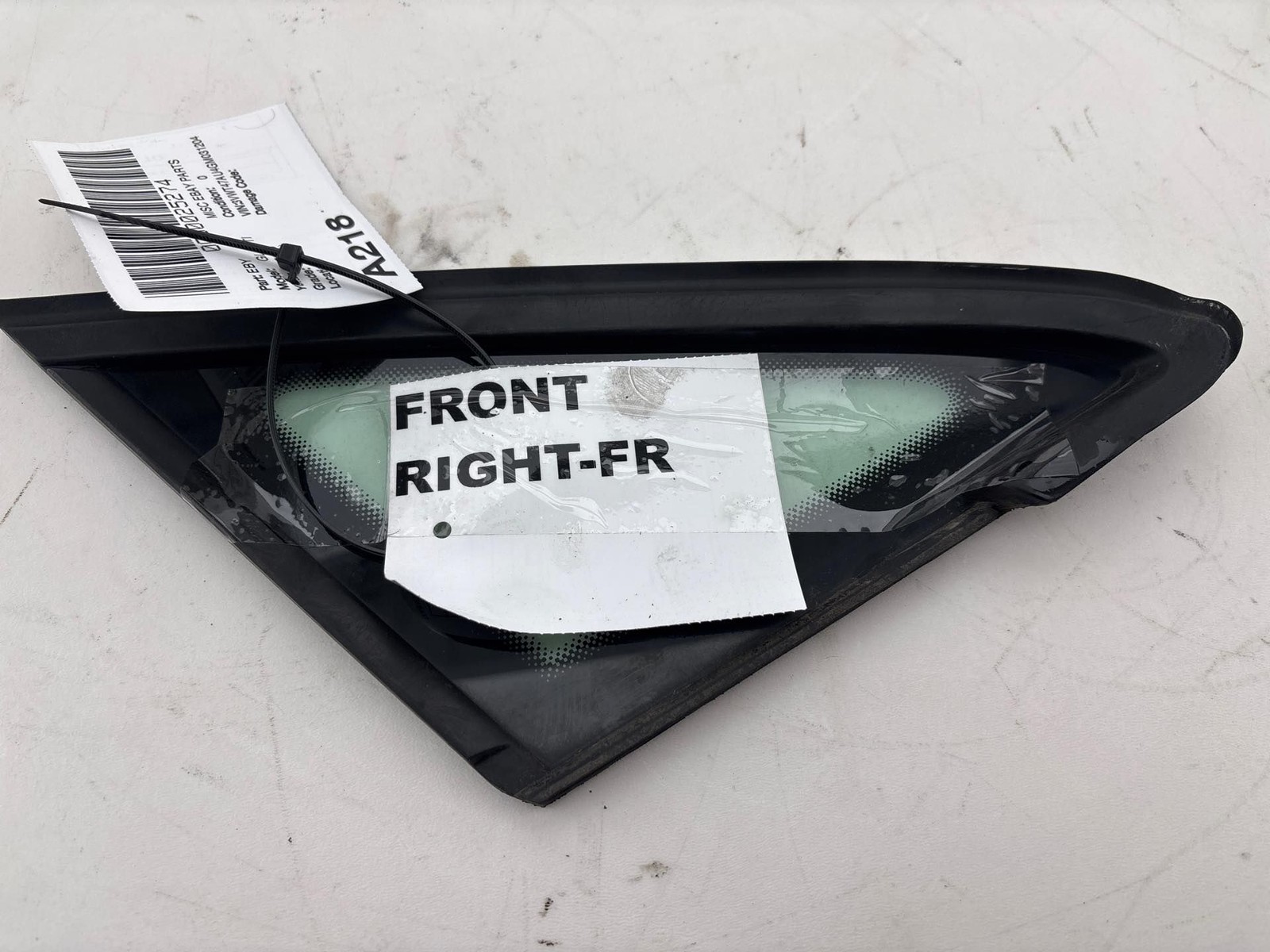 2015 - 2017 Volkswagen Golf GTI Front Right Door Vent Window Glass OEM