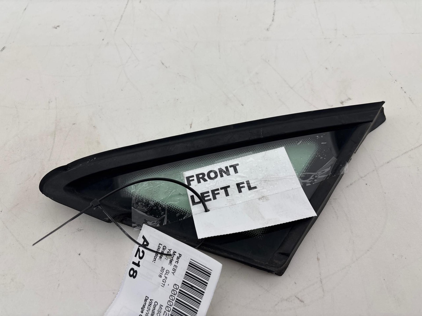 2015 - 2017 Volkswagen Golf GTI Front Left Door Vent Window Glass OEM
