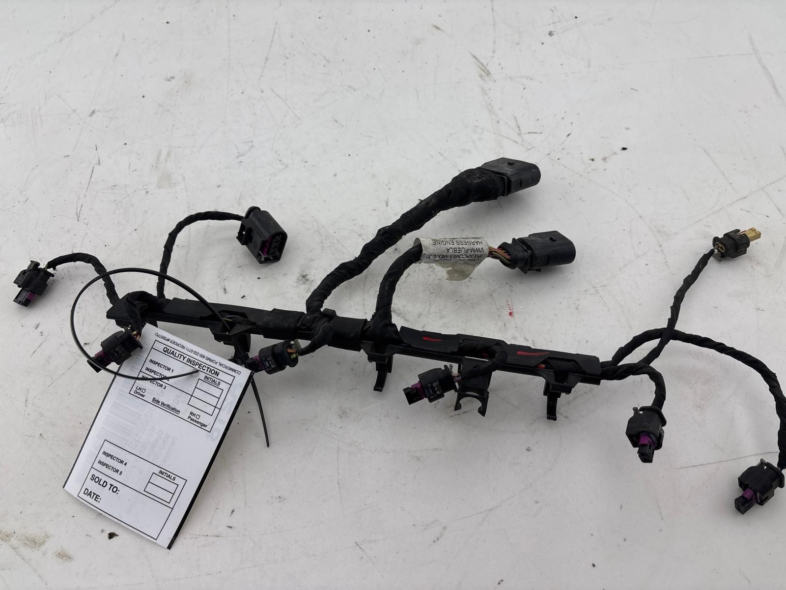 2015 - 2019 Volkswagen Golf GTI Fuel Injector Wiring Harness OEM