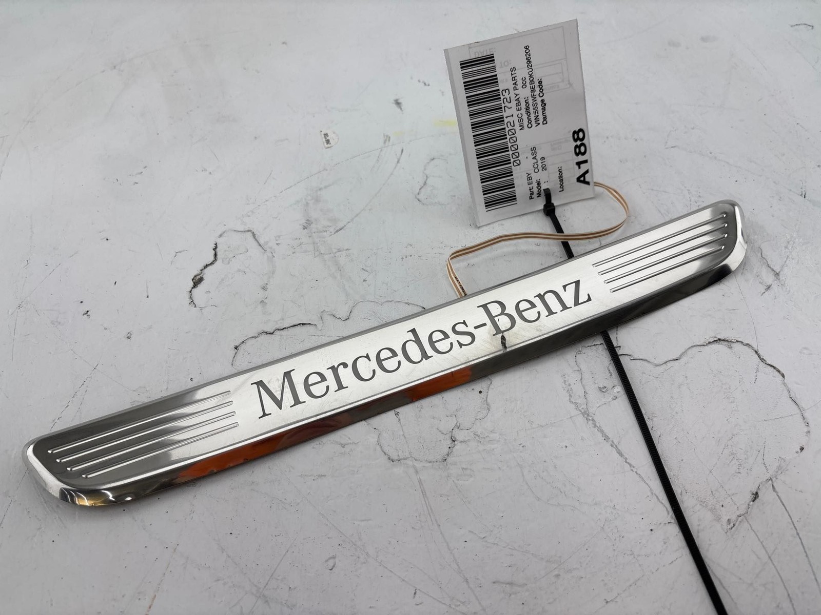2015-2021 Mercedes W205 C300 Front Right Sill Plate OEM A2056800735