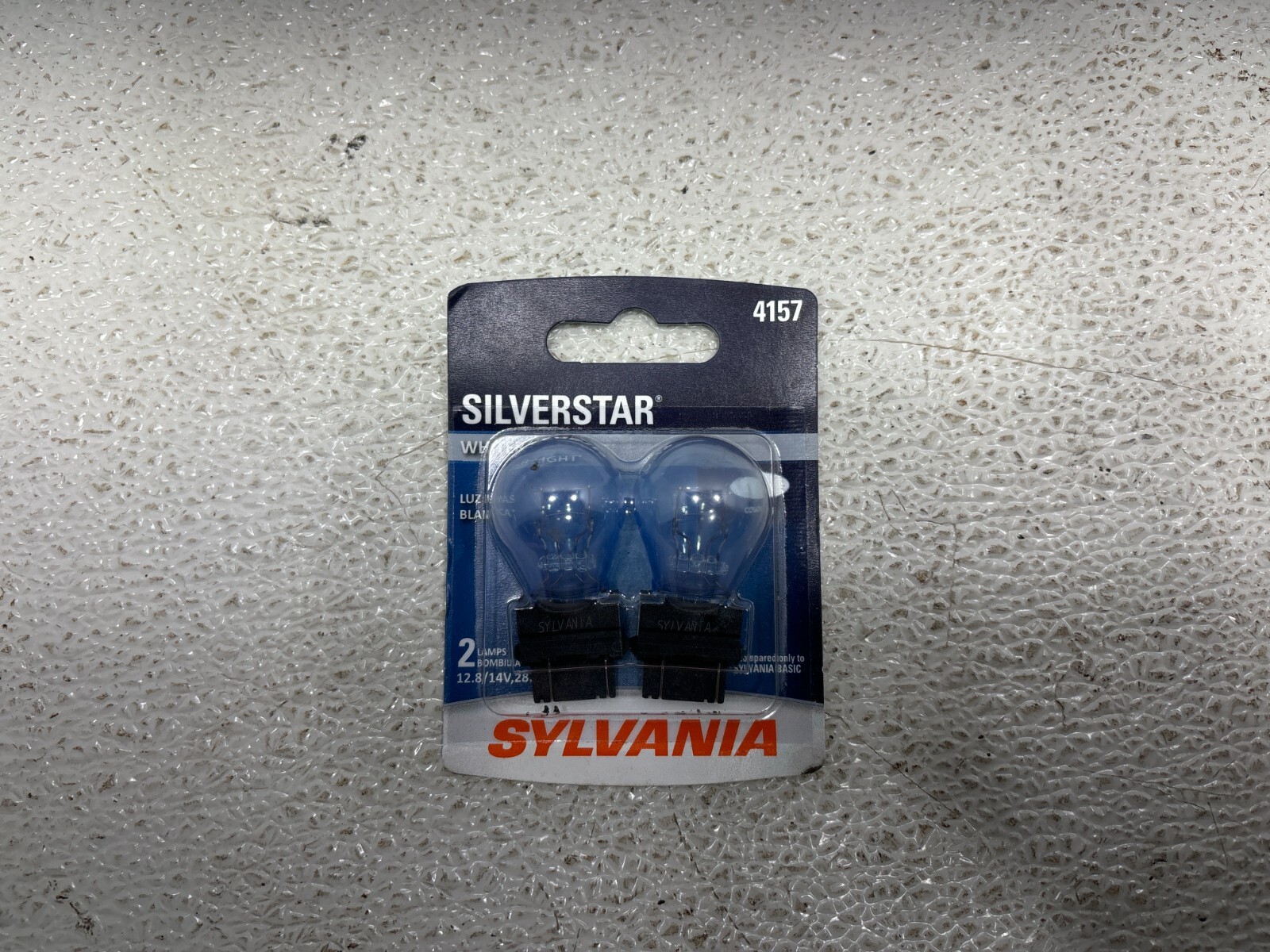 Sylvania Silver Star Front Lower Headlight Mini Halogen Bulb Oem 4157 - 2 Pcs