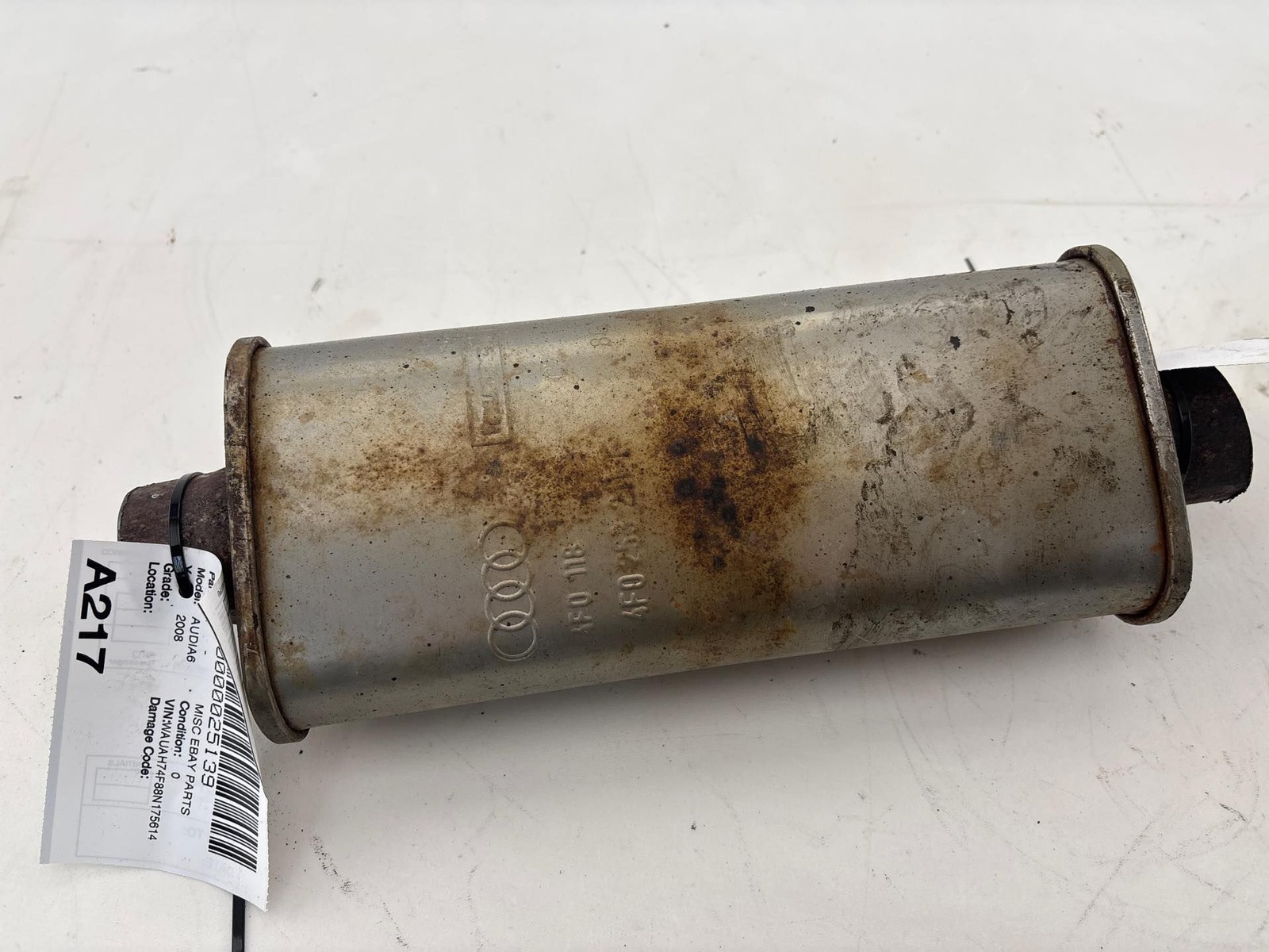 2006-2011 Audi A6 Exhaust Muffler Resonator Pipe OEM 4F0253211F